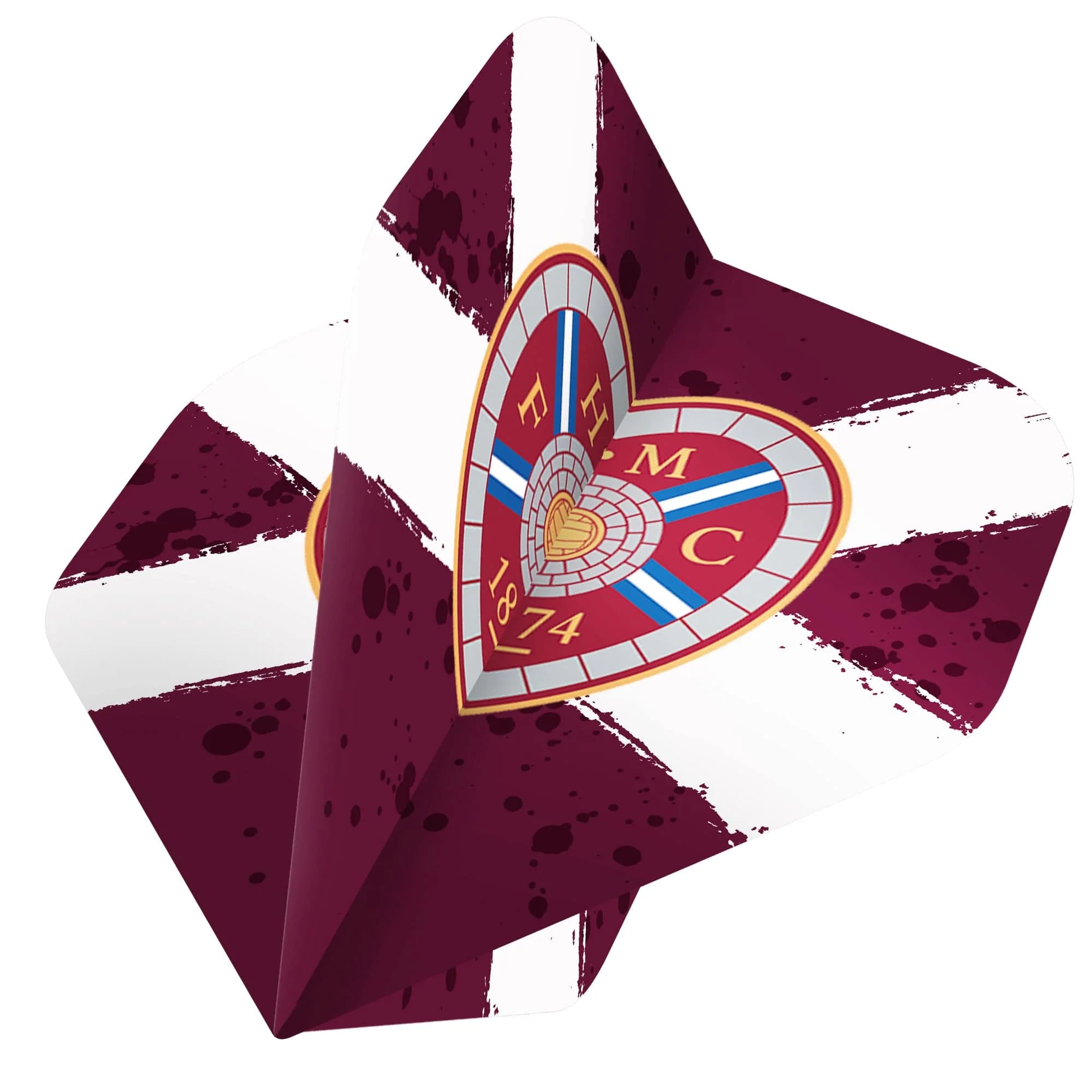 Heart of Midlothian FC - Official Licensed - Hearts - Dart Flights - No2 - Std - F2 - Saltire Crest - Image 2