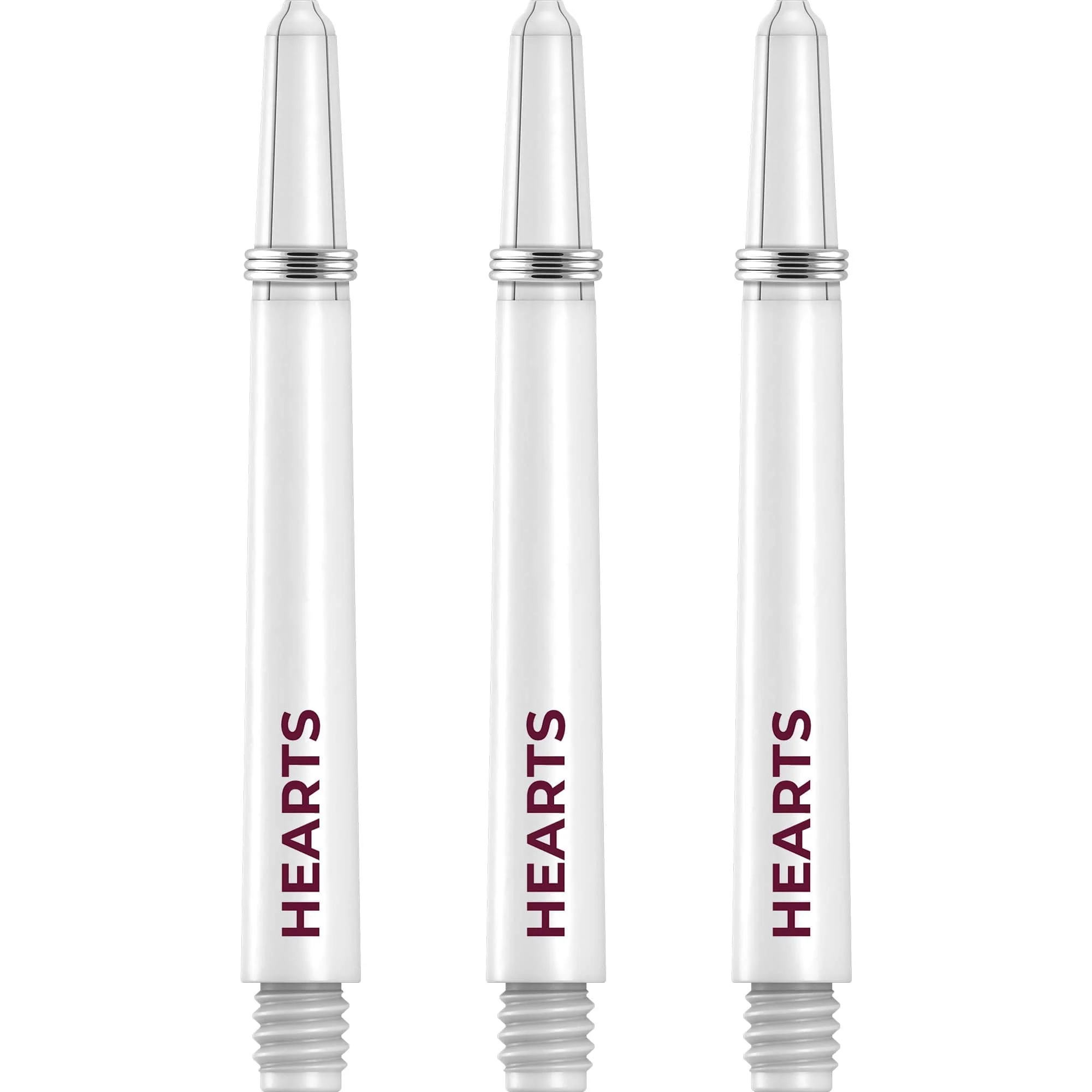Heart of Midlothian FC - Official Licensed - Hearts - Nylon Stems - Dart Shafts with Springs - White - Image 2