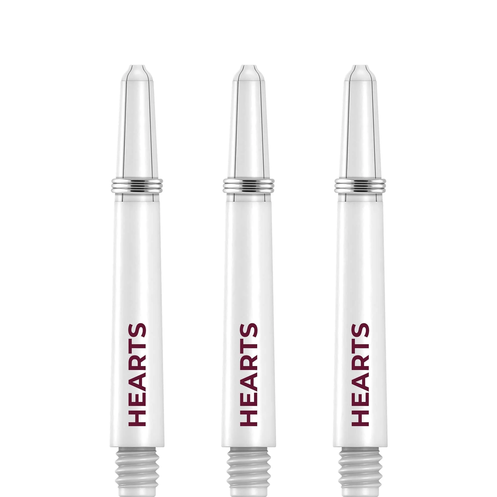 Heart of Midlothian FC - Official Licensed - Hearts - Nylon Stems - Dart Shafts with Springs - White - Image 3