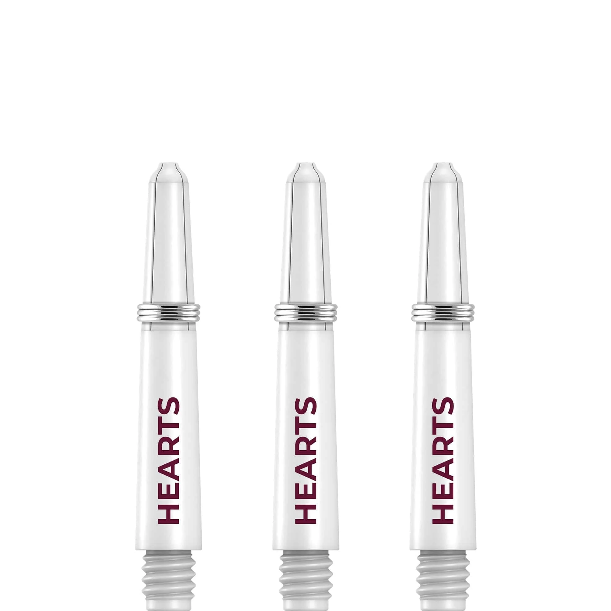 Heart of Midlothian FC - Official Licensed - Hearts - Nylon Stems - Dart Shafts with Springs - White - Image 4
