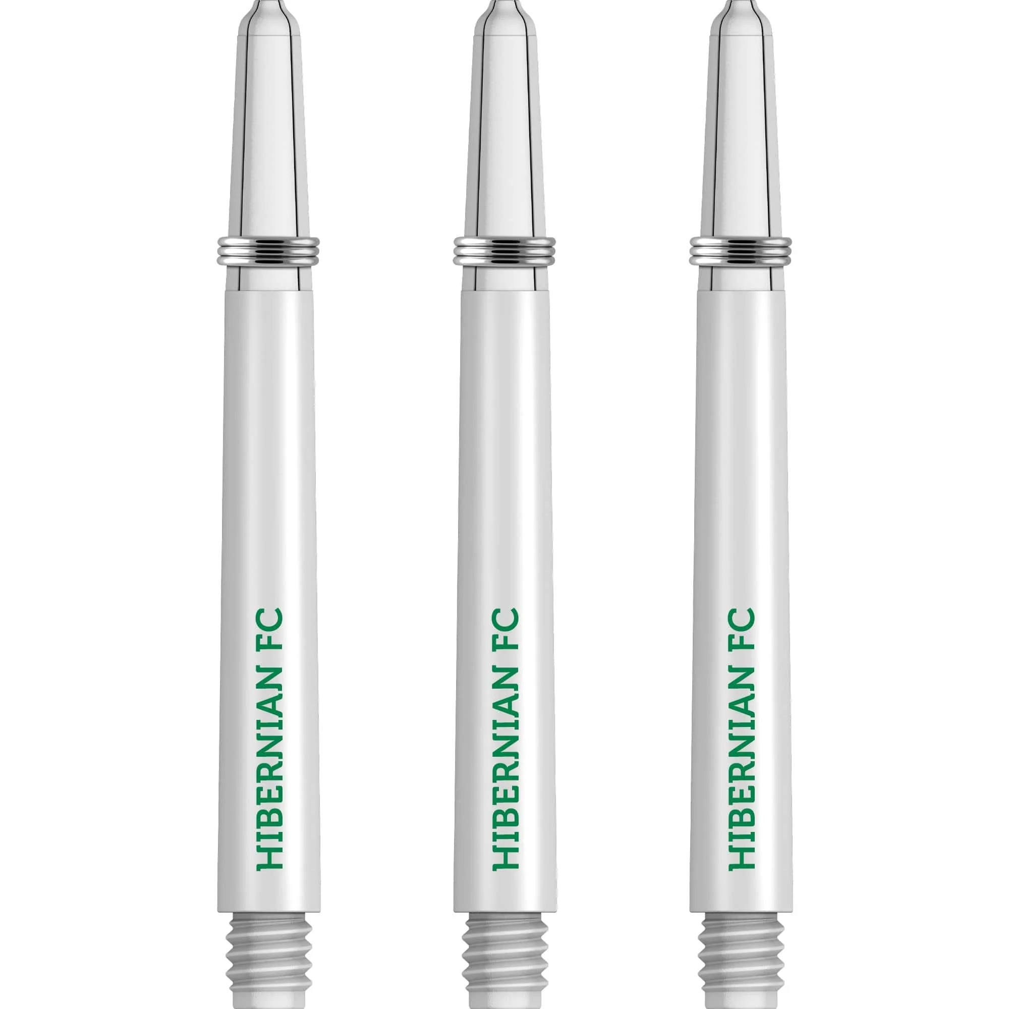 Hibernian FC - Official Licensed - Nylon Stems - Dart Shafts with Springs - White - Image 2