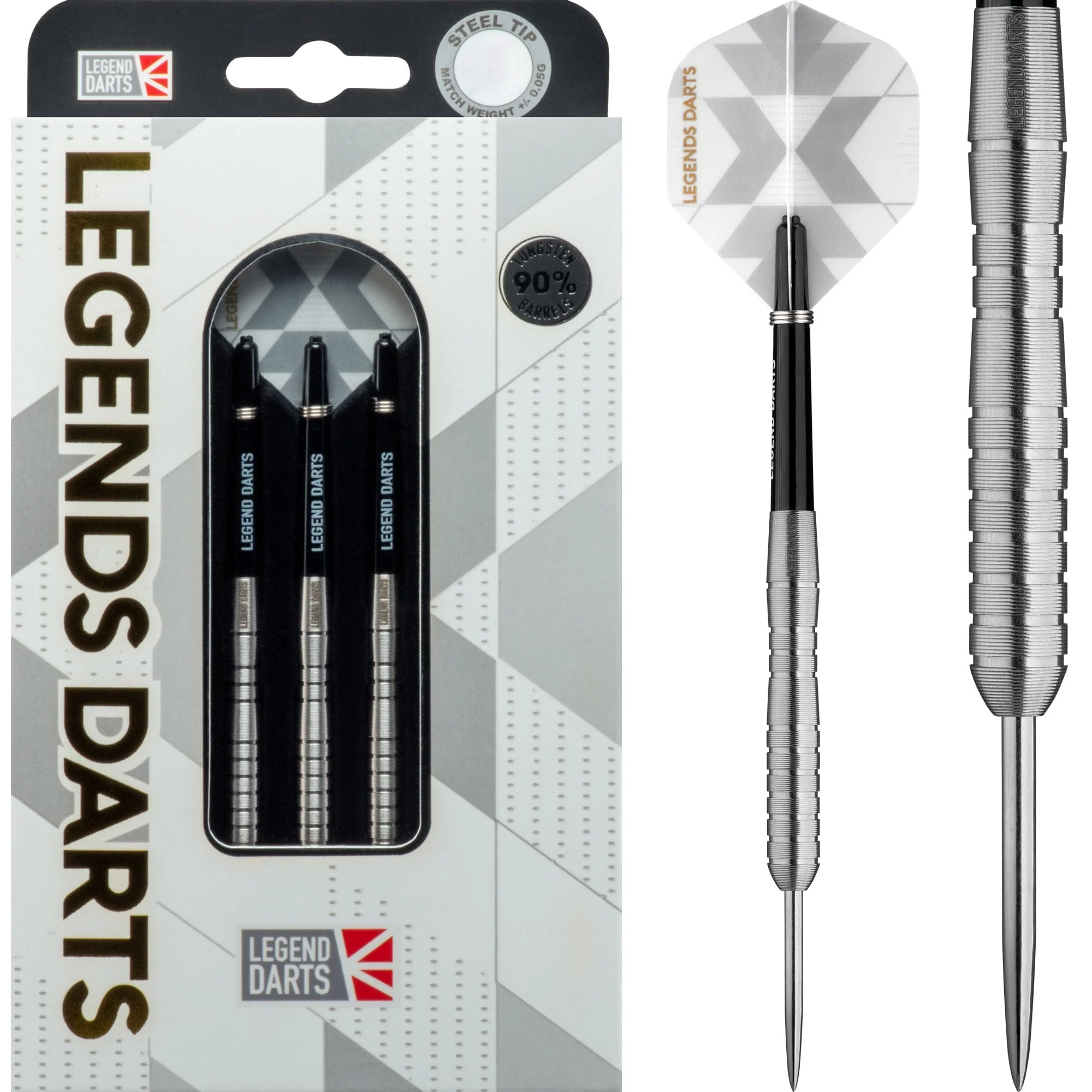 *Legend Darts - Steel Tip - 90% Tungsten - Pro Series - V18 - Microgrip