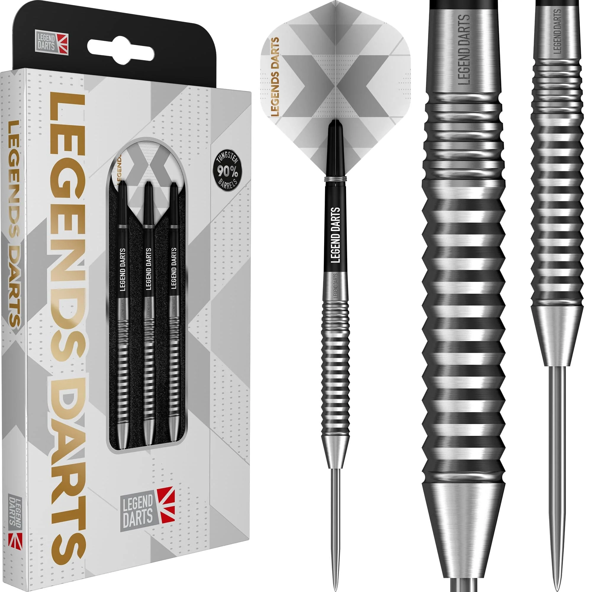 Legend Darts - Steel Tip - 90% Tungsten - Pro Series - V21 - Square Cut - Image 2