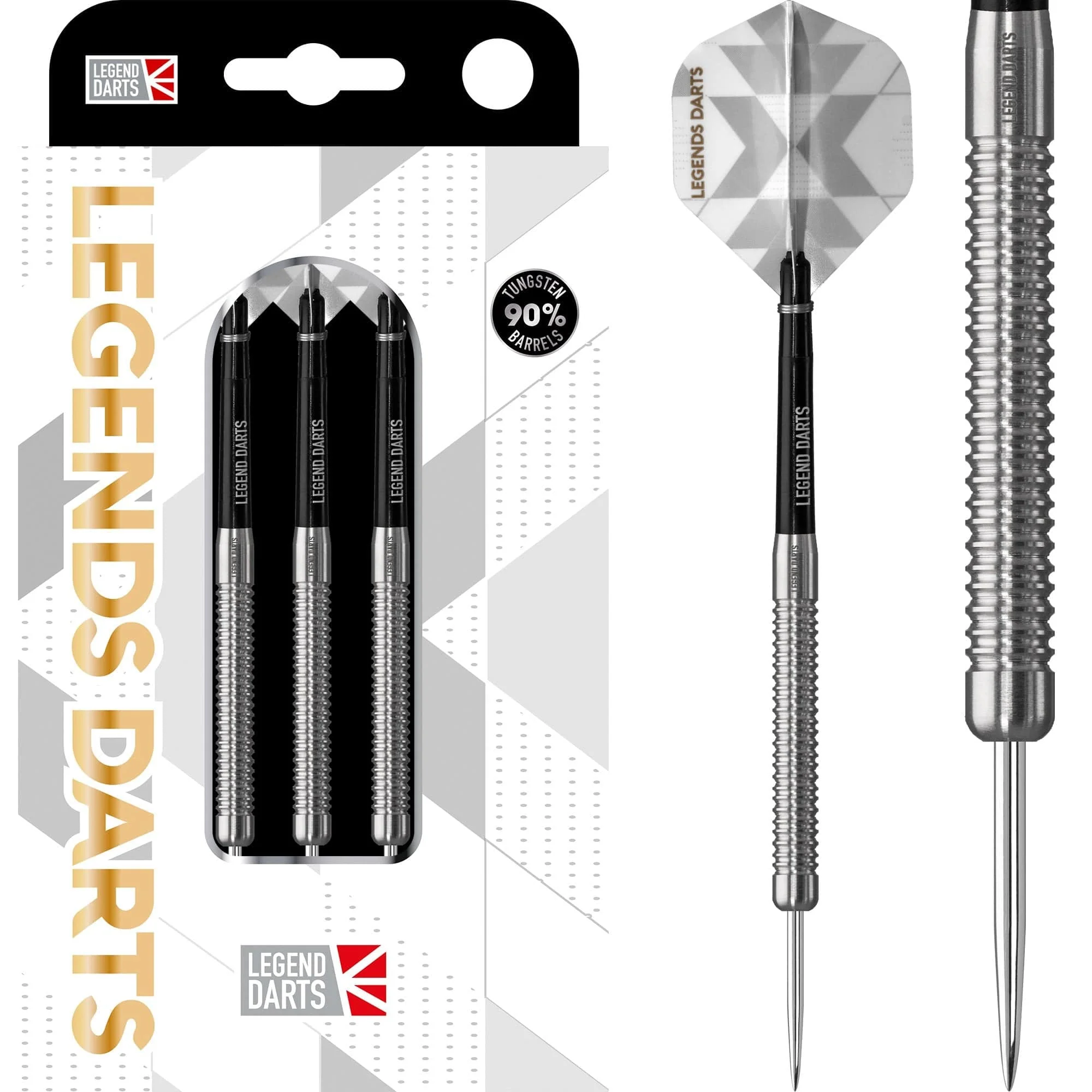 *Legend Darts - Steel Tip - 90% Tungsten - Pro Series - V3 - Ringed