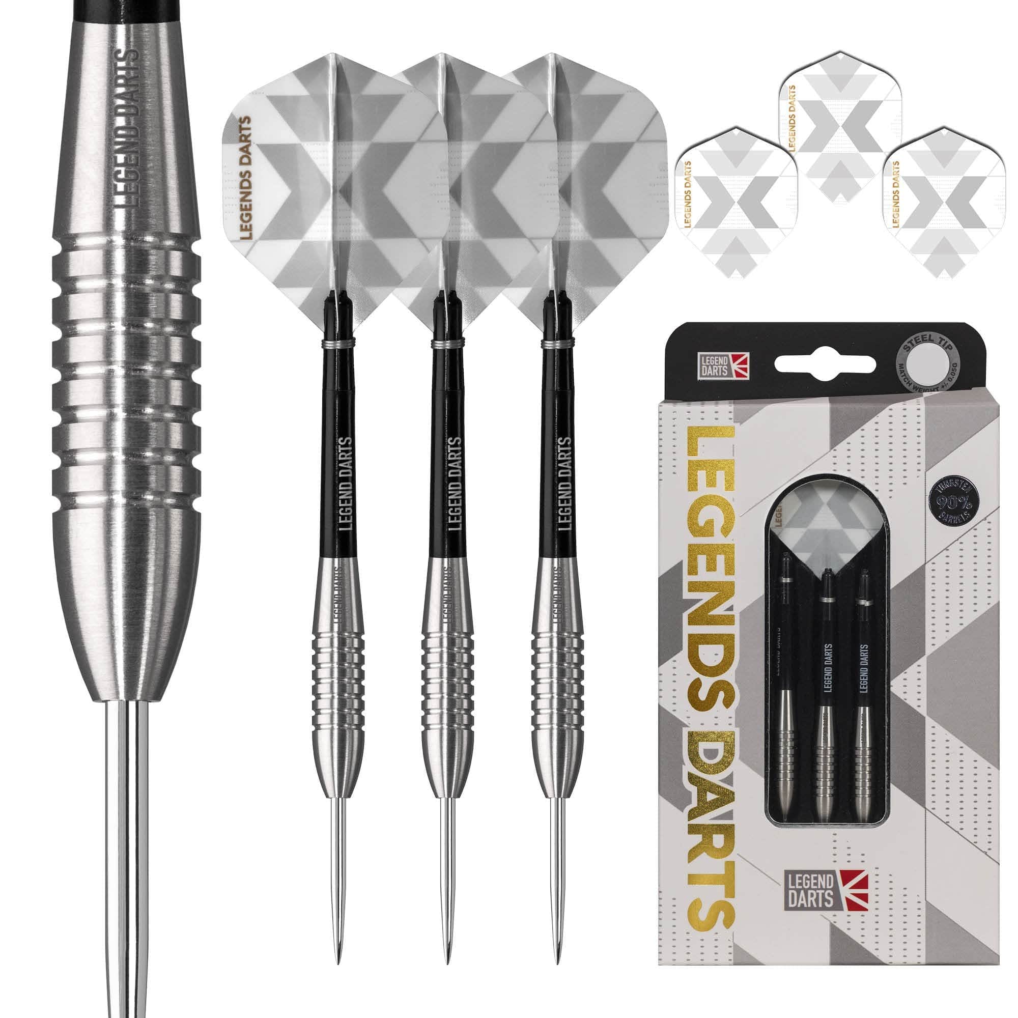 *Legend Darts - Steel Tip - 90% Tungsten - Pro Series - V4 - Bullet Ringed - Image 2