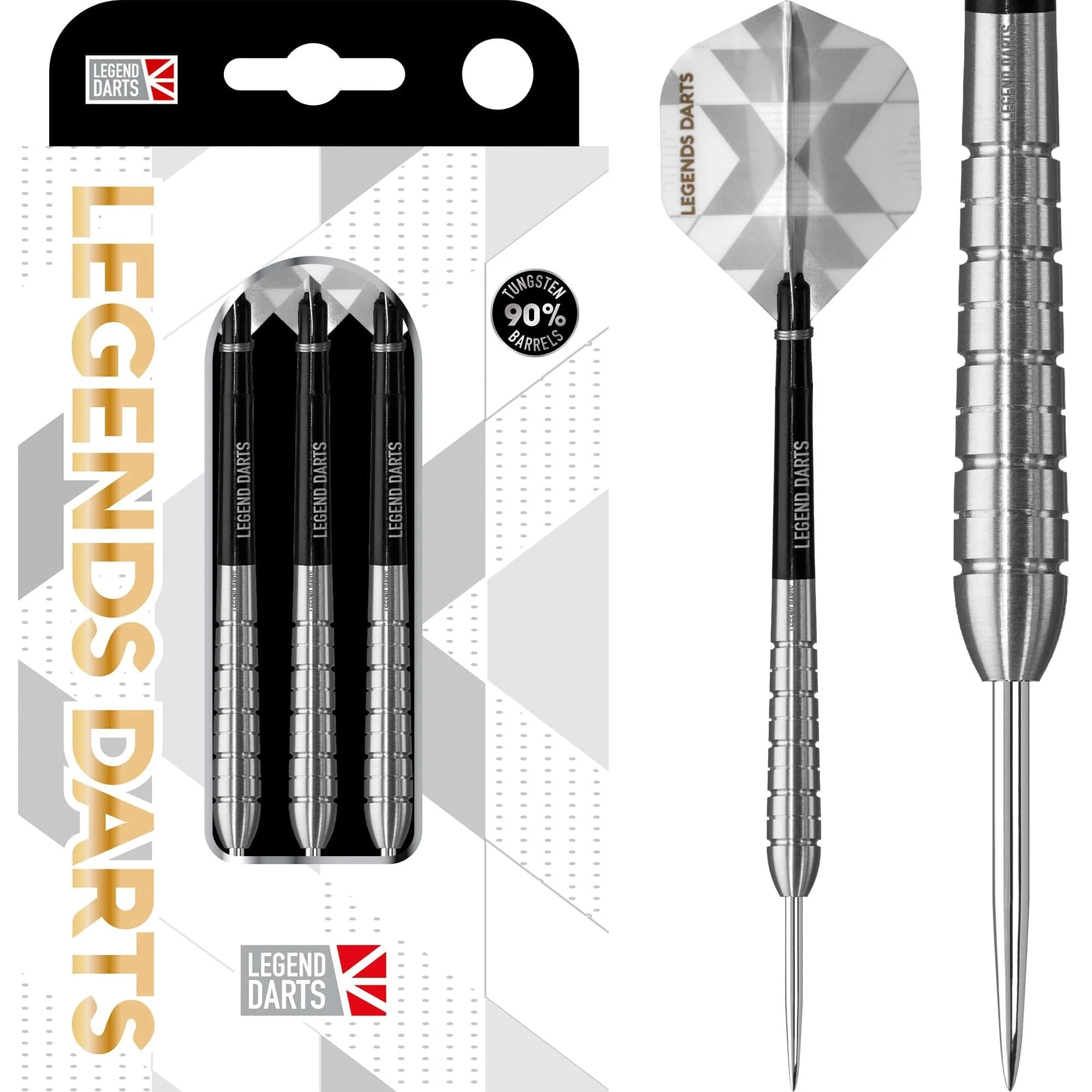 Legend Darts - Steel Tip - 90% Tungsten - Pro Series - V7 - Torpedo