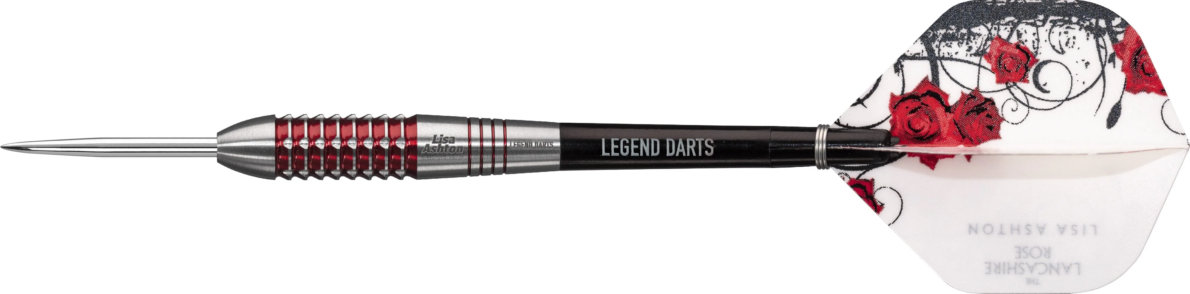 *Legend Darts - Steel Tip - 90% Tungsten - The Lancashire Rose - Lisa Ashton - Electro Red - Image 6