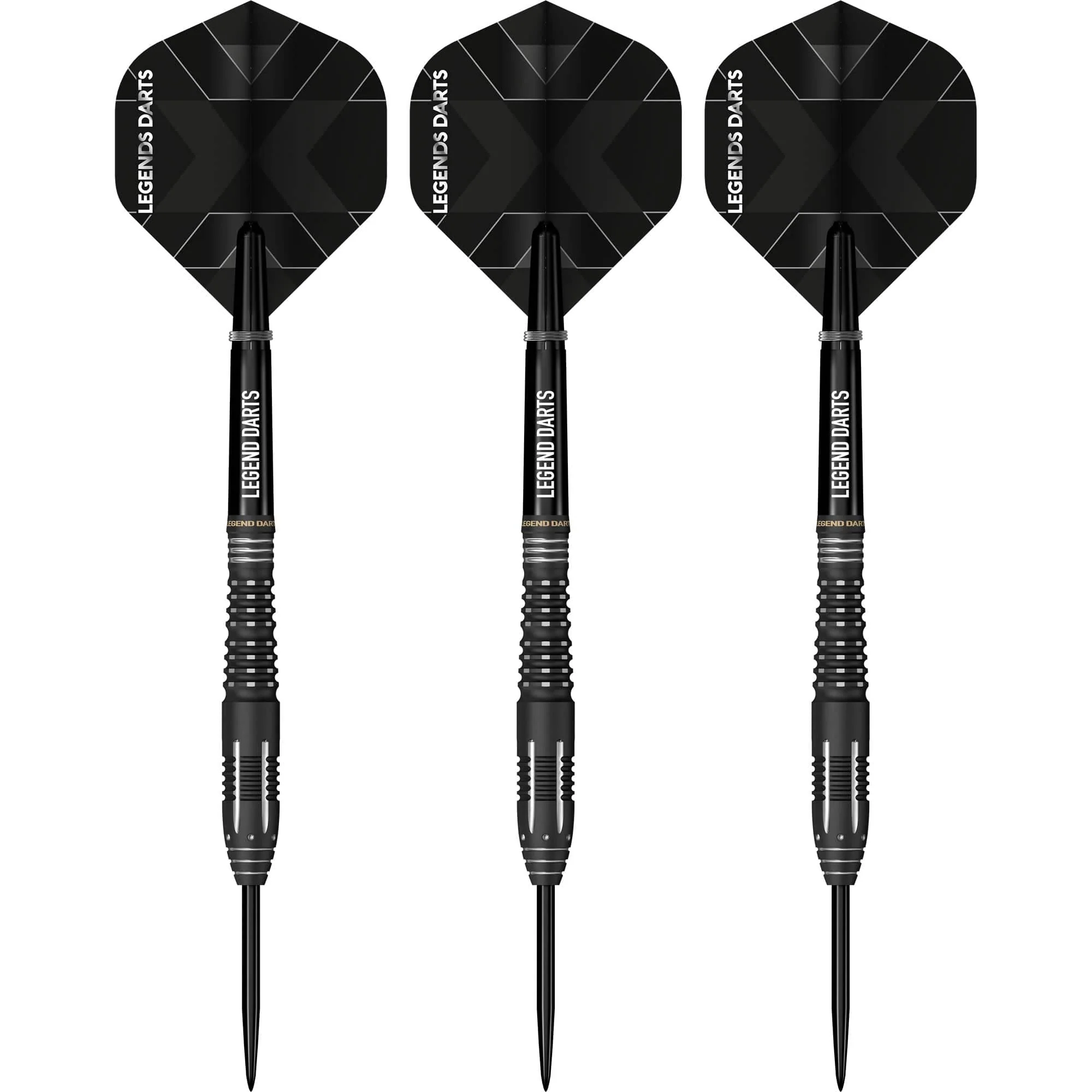 Legend Darts - Steel Tip - Revolution Series - B19 - Black - Ring & Milled Cut - Image 2