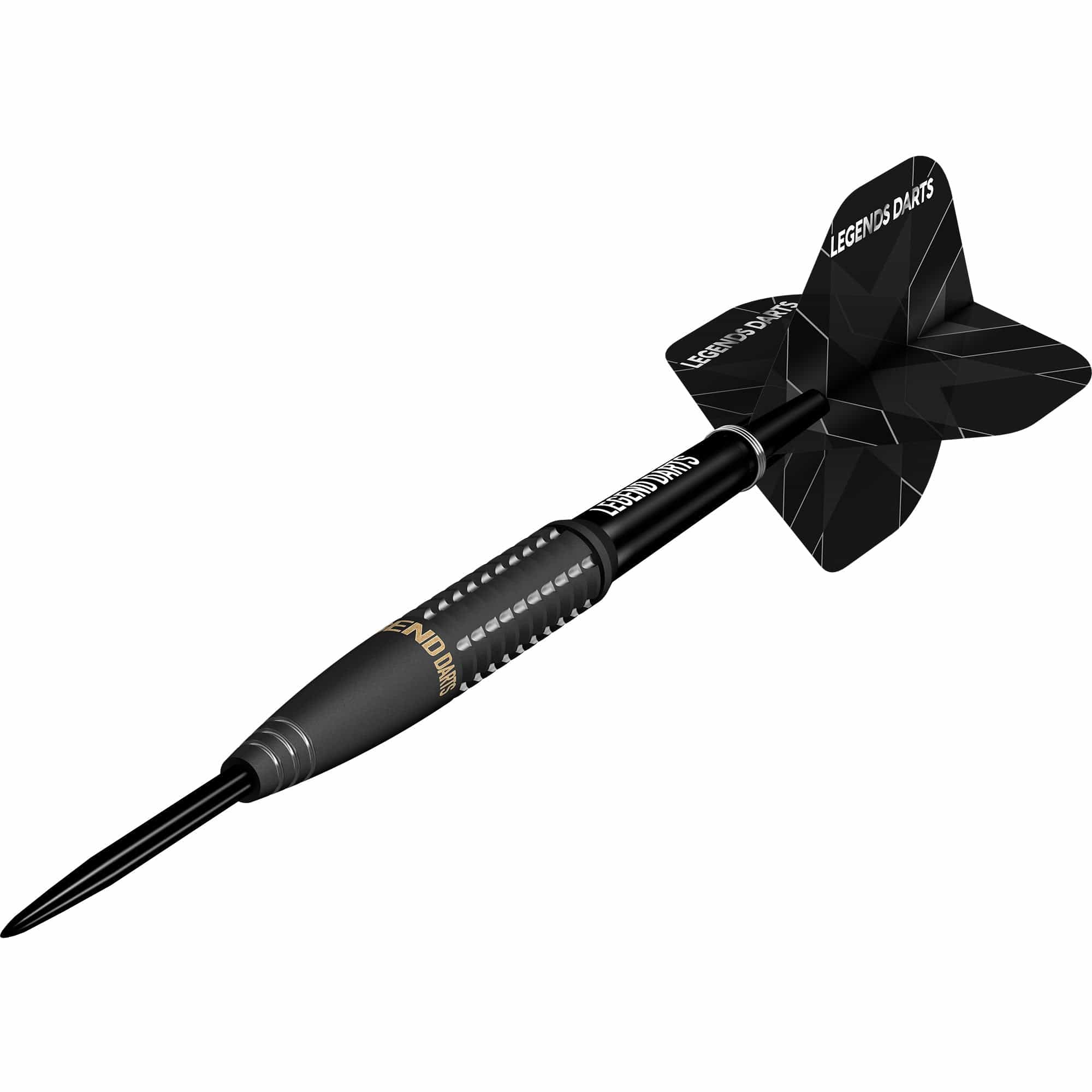 Legend Darts - Steel Tip - Revolution Series - B22 - Black - Shark Ring & Milled Cut - Image 4