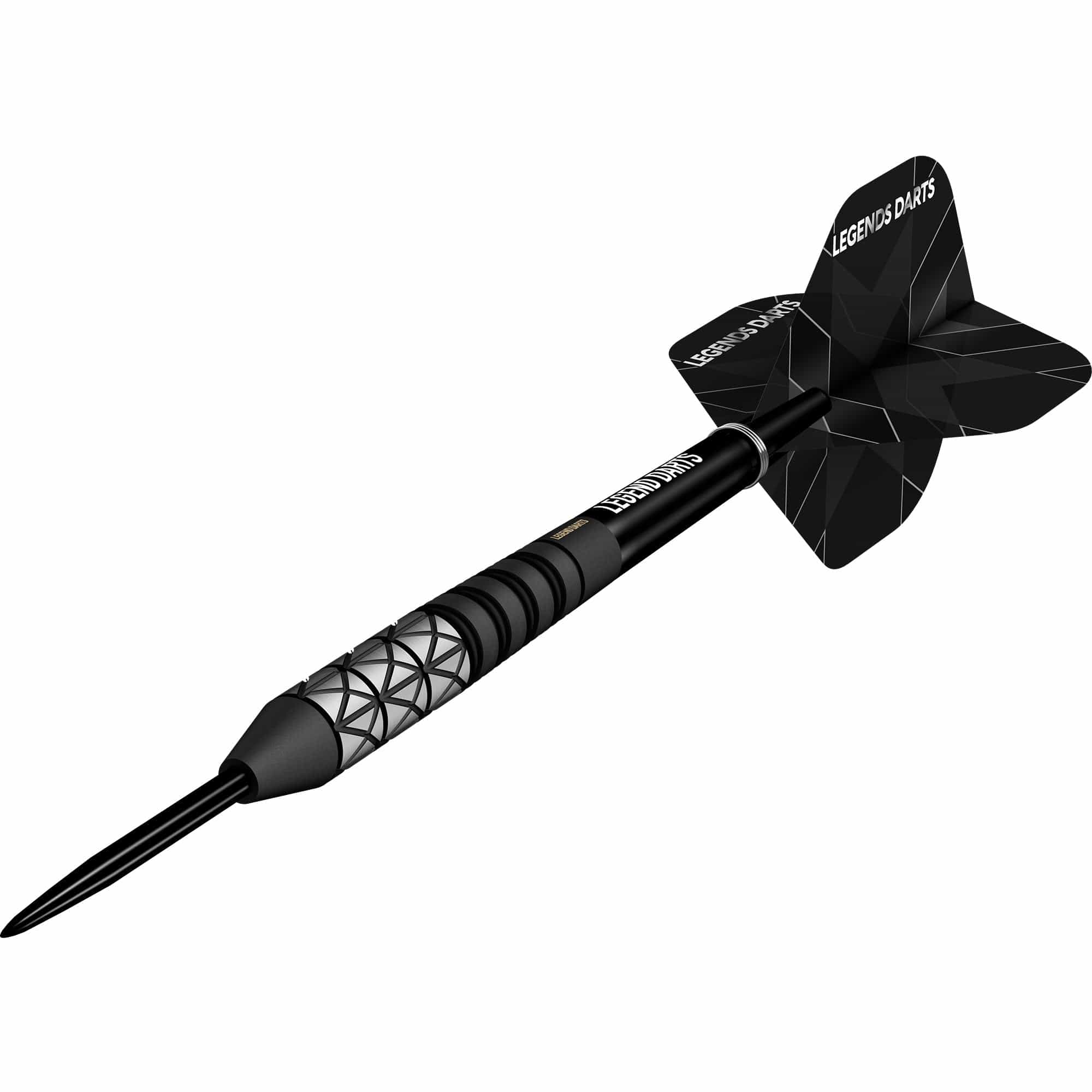 Legend Darts - Steel Tip - Revolution Series - B24 - Black - Taper Back Ring & Milled Cut - Image 4