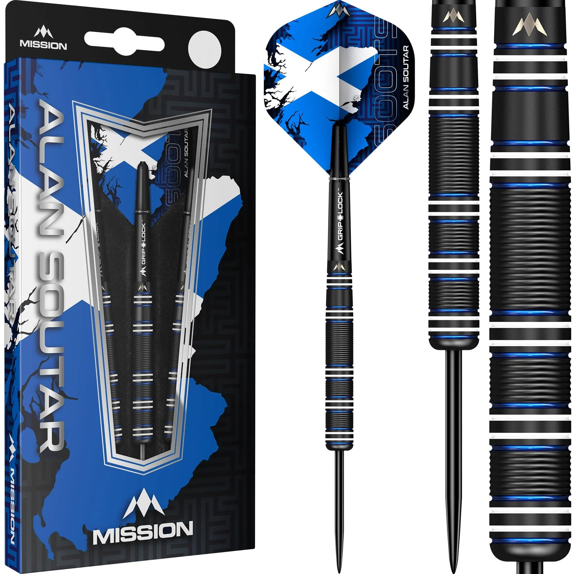 Mission Alan Soutar Darts - Steel Tip - 90% - Soots - Black Titanium - Image 2