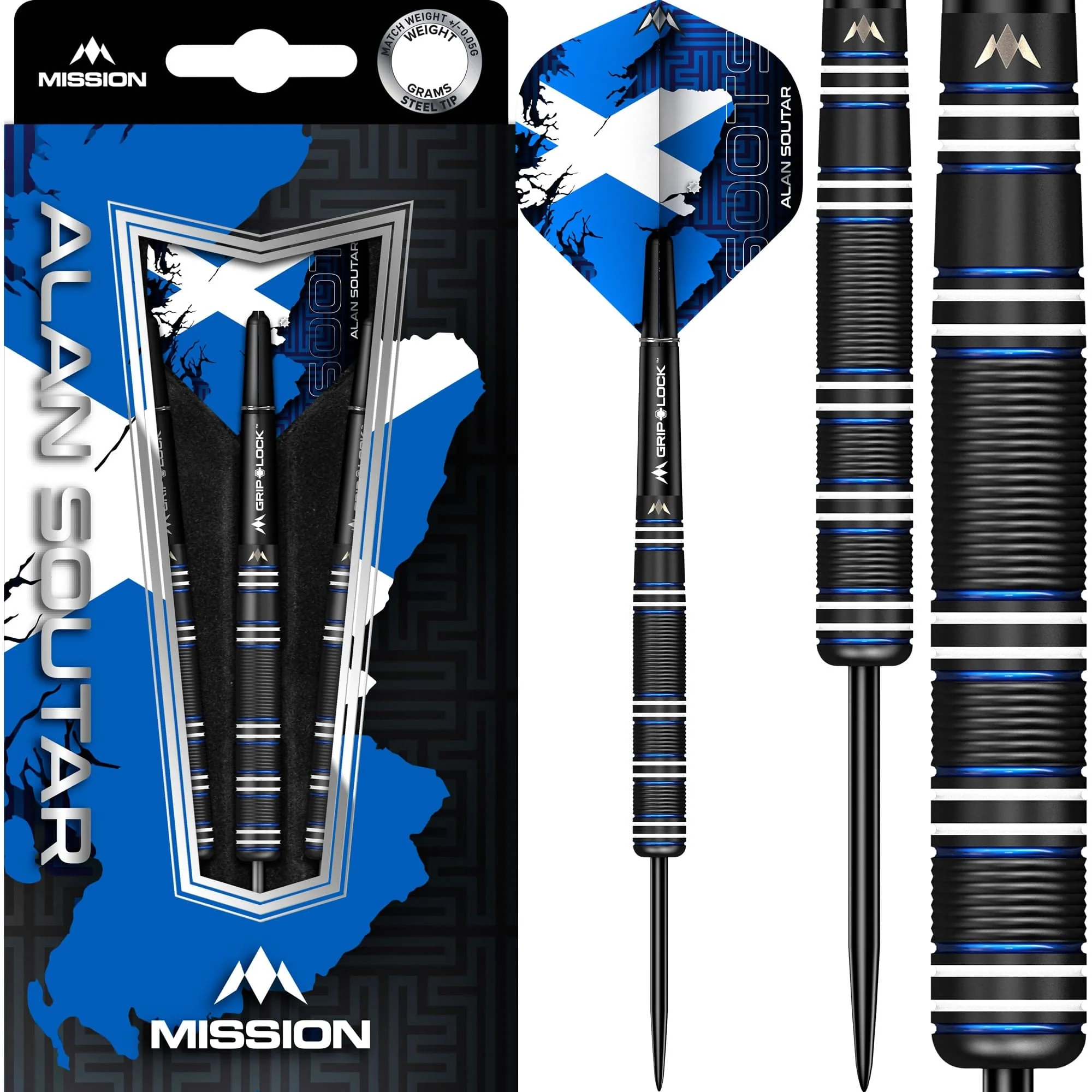 Mission Alan Soutar Darts - Steel Tip - 90% - Soots - Black Titanium - Image 6