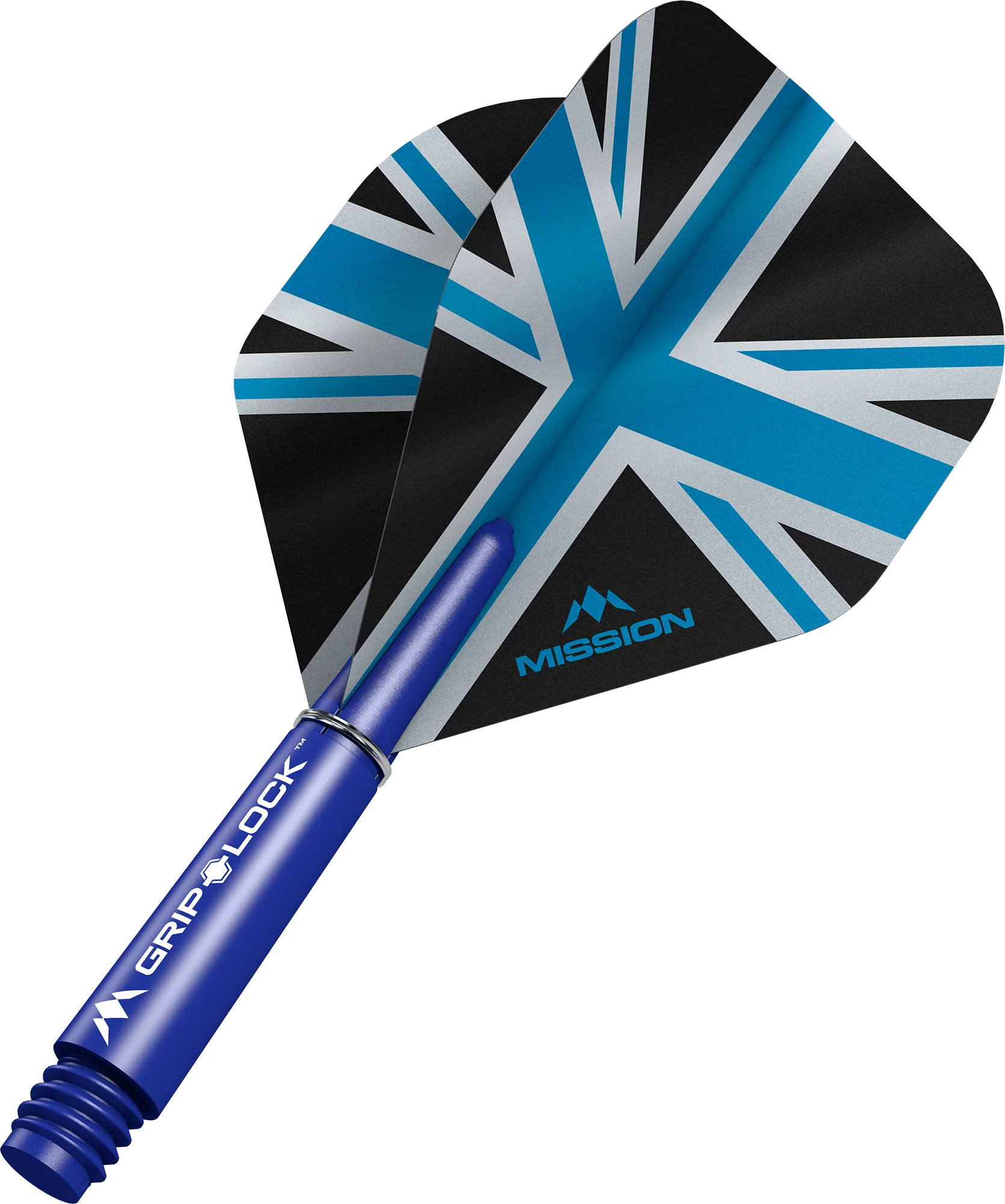 Mission Alliance Black No2 Dart Flights Combo With Griplock Shafts - Image 3