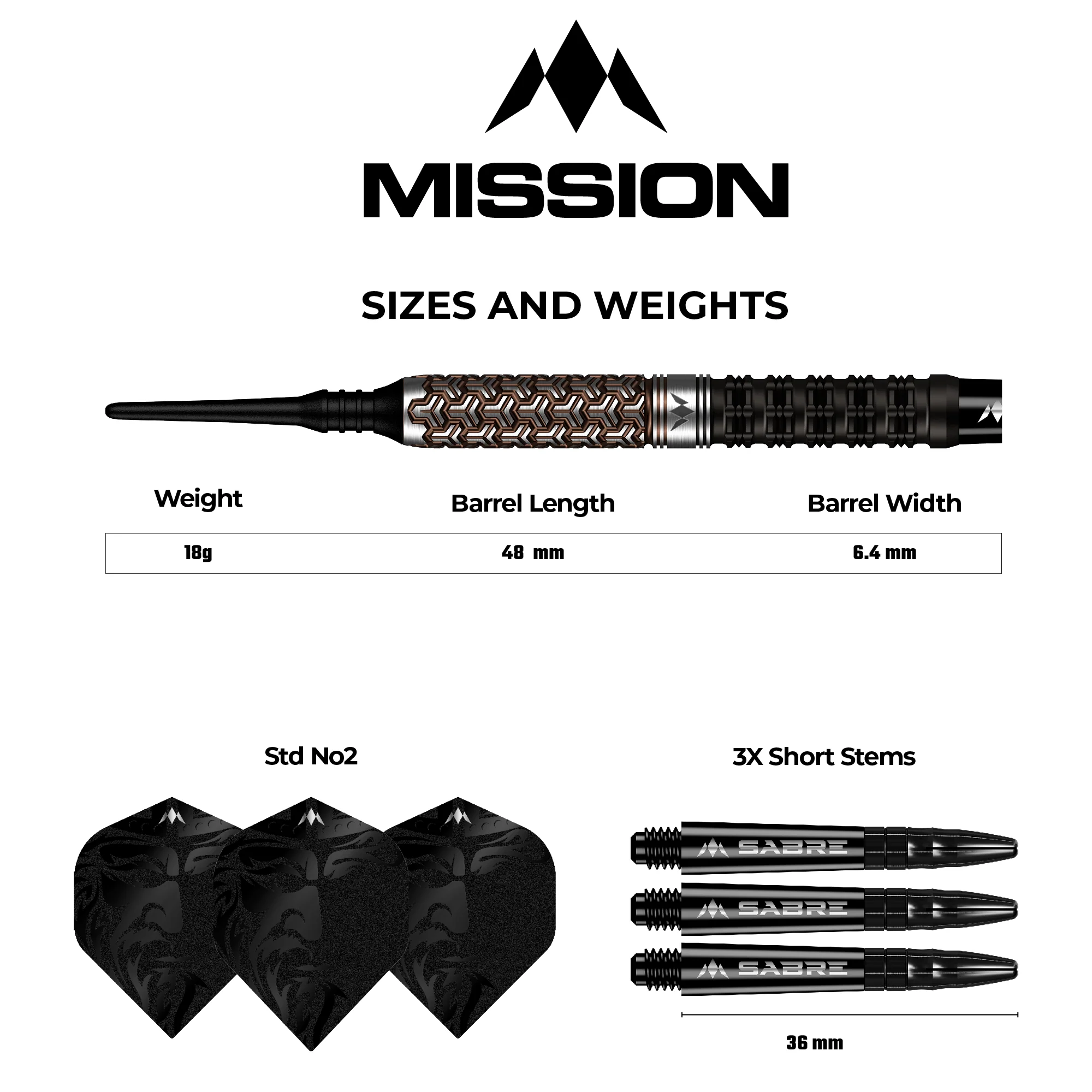 Mission Archon Darts - Soft Tip - 97.5% - Black & Bronze PVD - Image 9