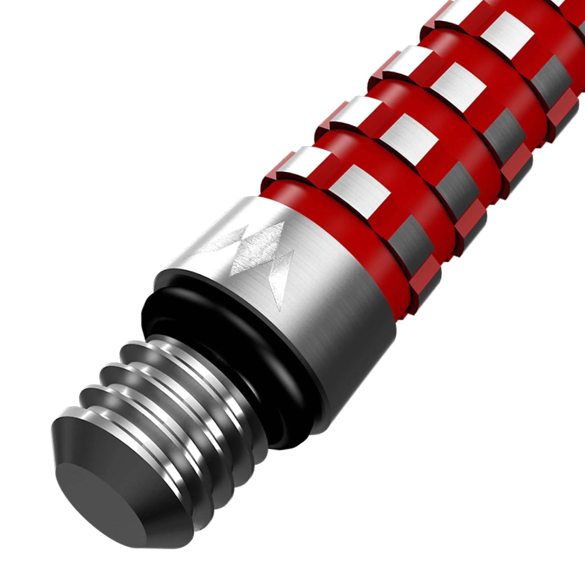 Mission Atom13 Aluminium Shafts - Natural Metal Stems - Red - Image 5