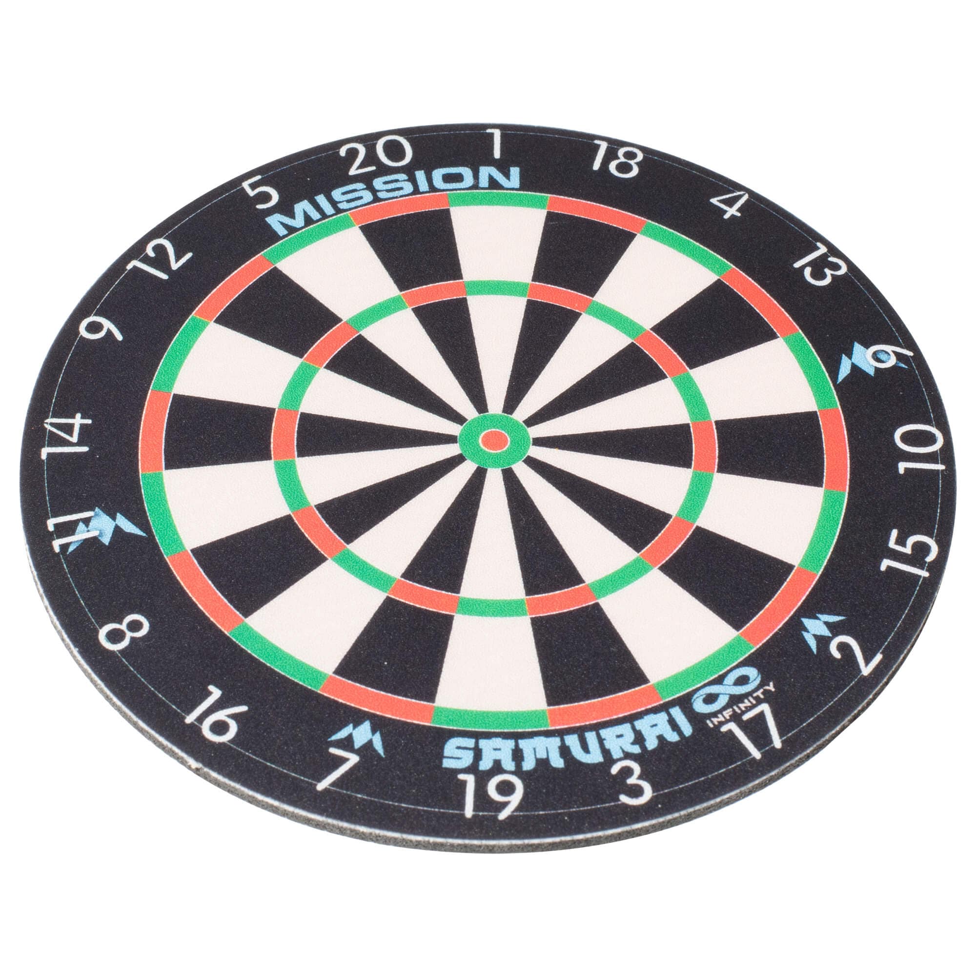 Mission Coasters - Infinity Dartboard Design - Rubber and Fabric - Round 9.5cm - Pack 2 - Image 2