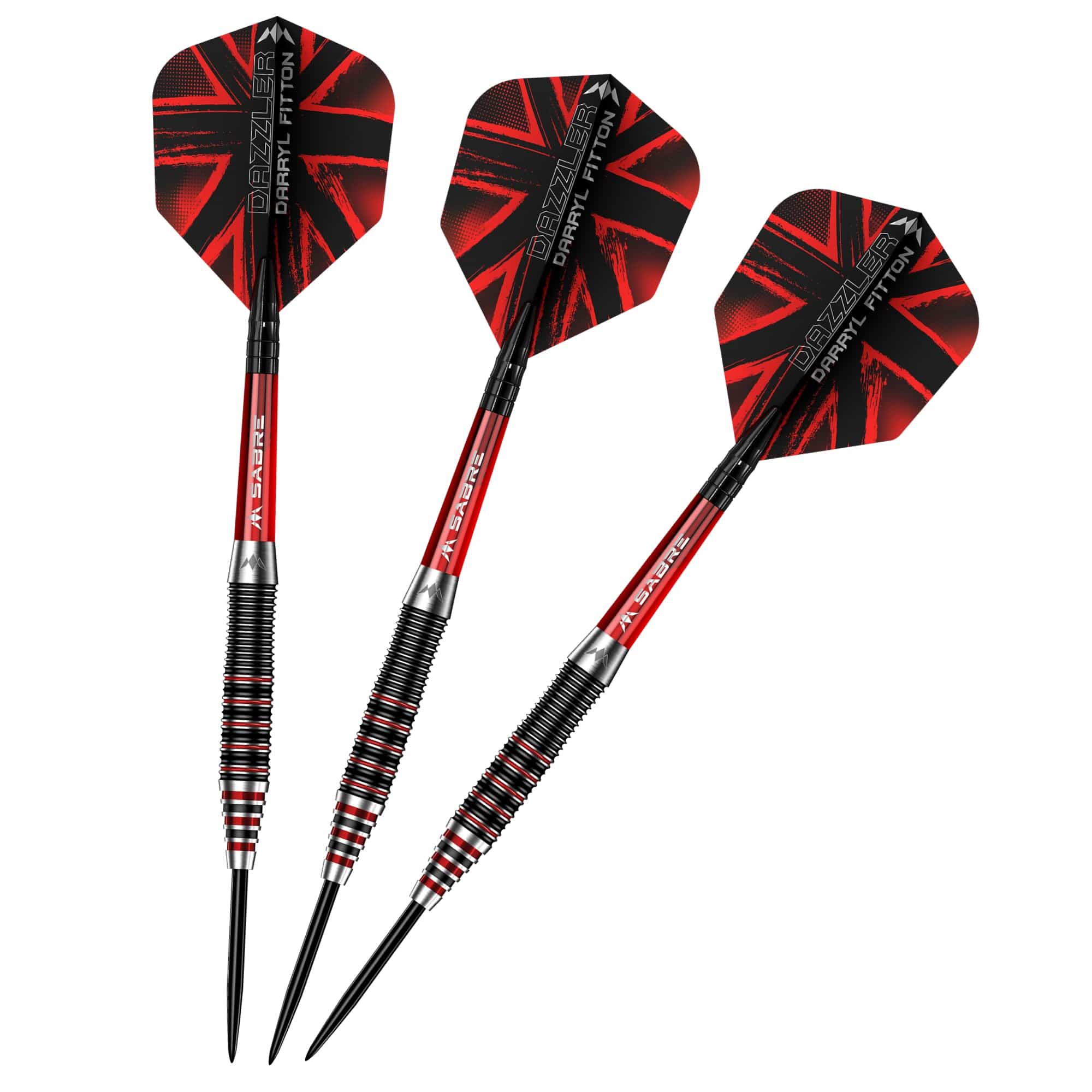 Mission Darryl Fitton Darts - Steel Tip - Electro Black & Red - The Dazzler - Image 5