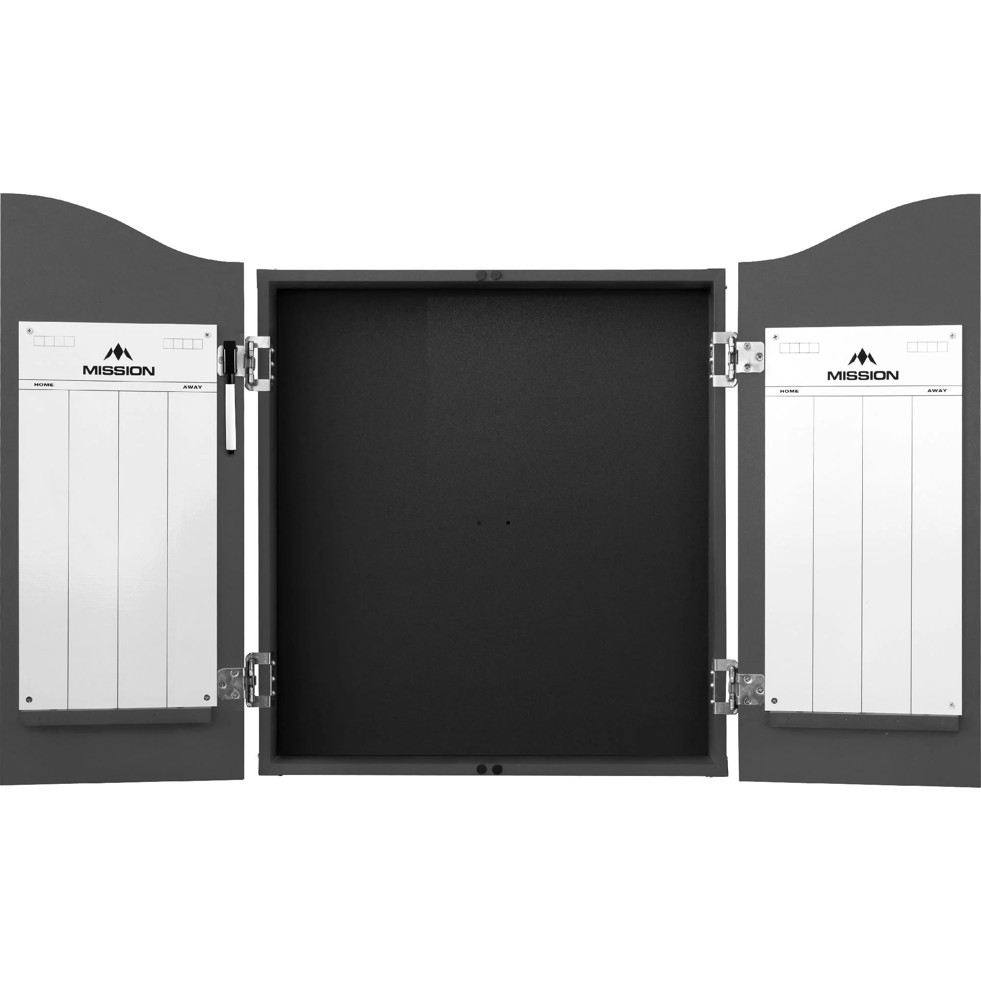 Mission Dartboard Cabinet - Deluxe Quality - Plain Grey - Image 3