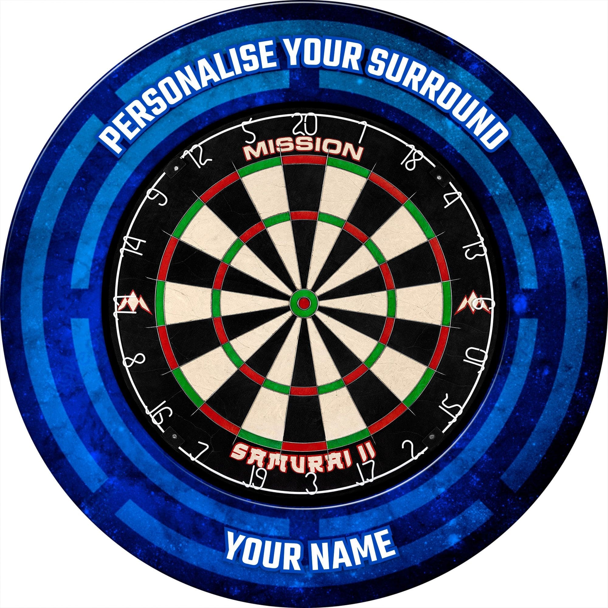 Mission Dartboard Surround - Heavy Duty - Design Collection - Code Blue - Image 3