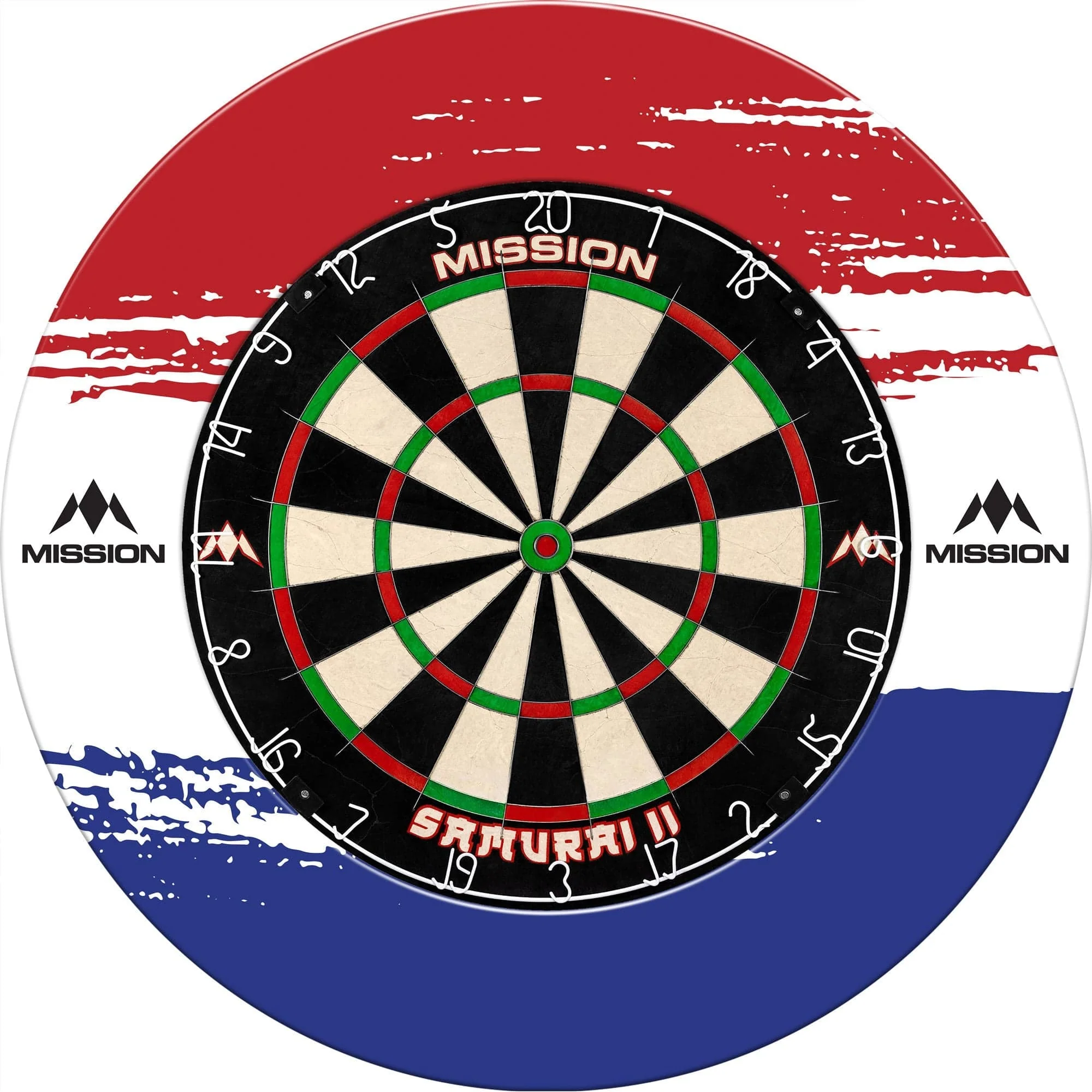 Mission Dartboard Surround - Nederland Design - White - Brush Stroke - Image 4
