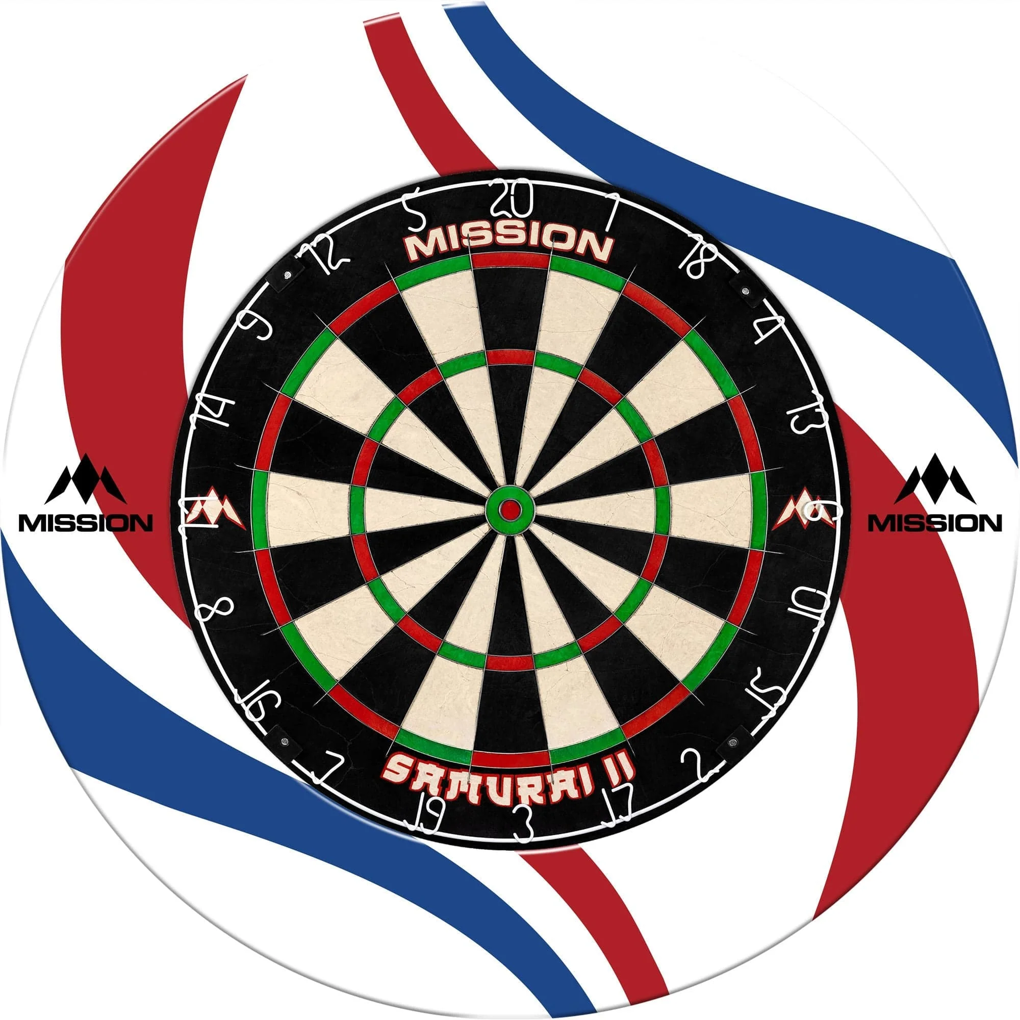 Mission Dartboard Surround - Nederland Design - White - Swirls - Image 4