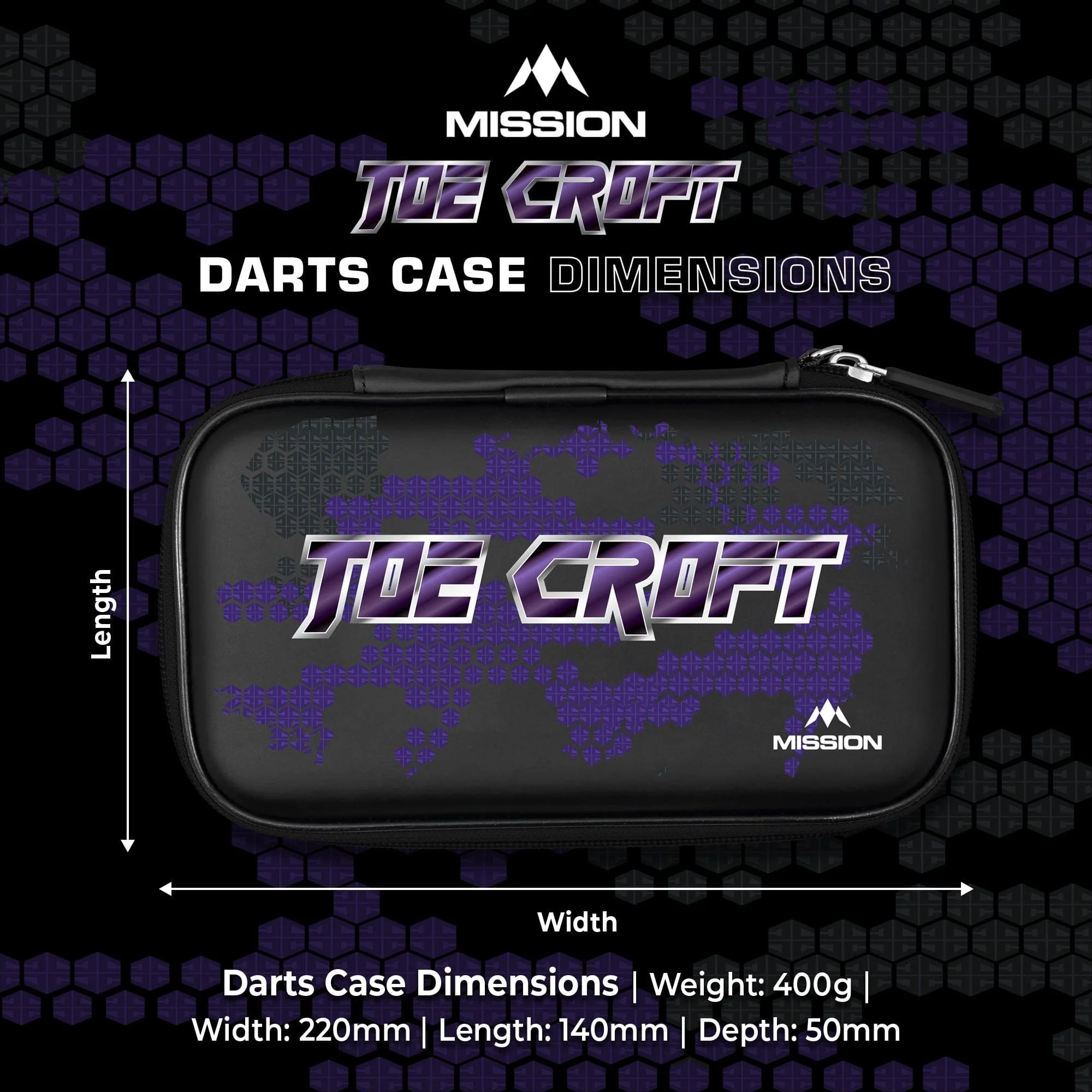 Mission Darts Players- EVA Dart Case - Joe Croft - Image 5