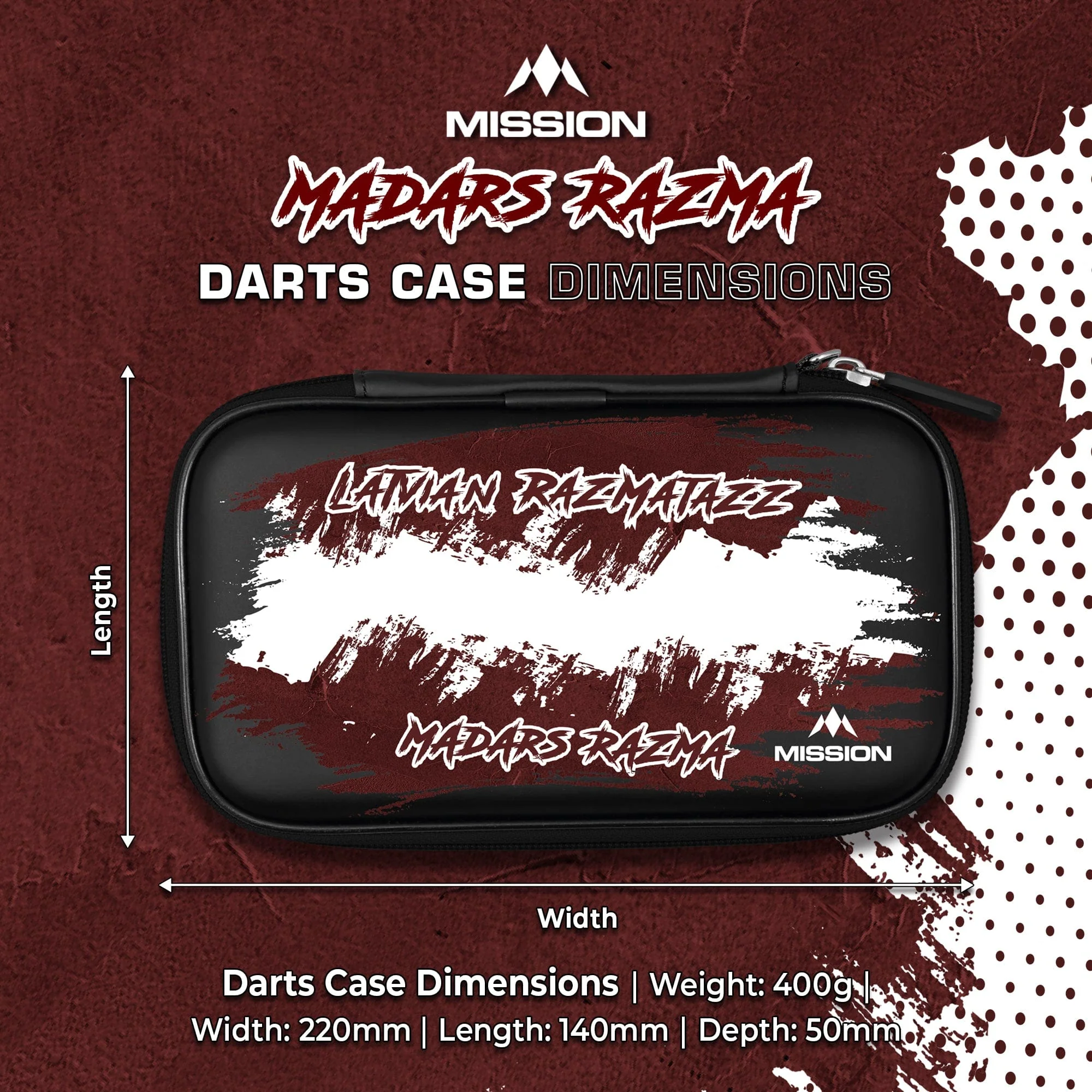 Mission Darts Players- EVA Dart Case - Madars Razma - Image 5