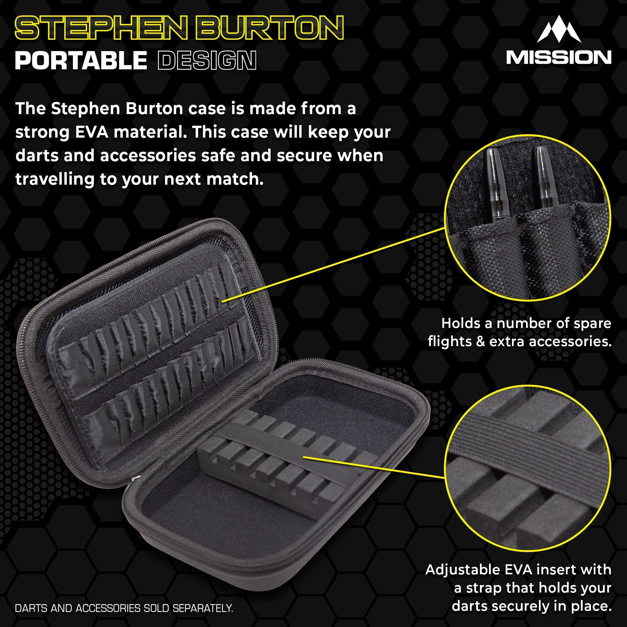 Mission Darts Players- EVA Dart Case - Stephen Burton - Image 3