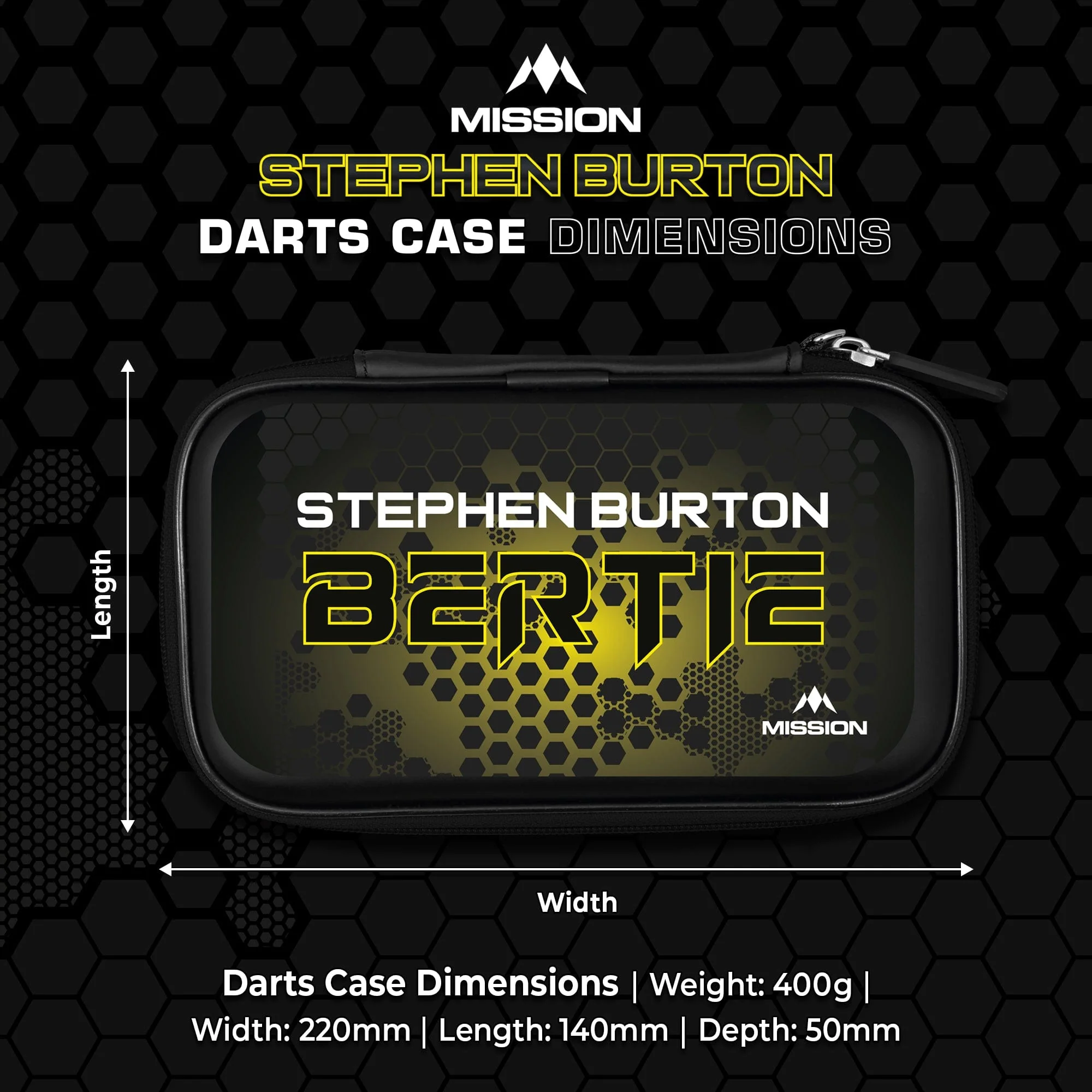 Mission Darts Players- EVA Dart Case - Stephen Burton - Image 5
