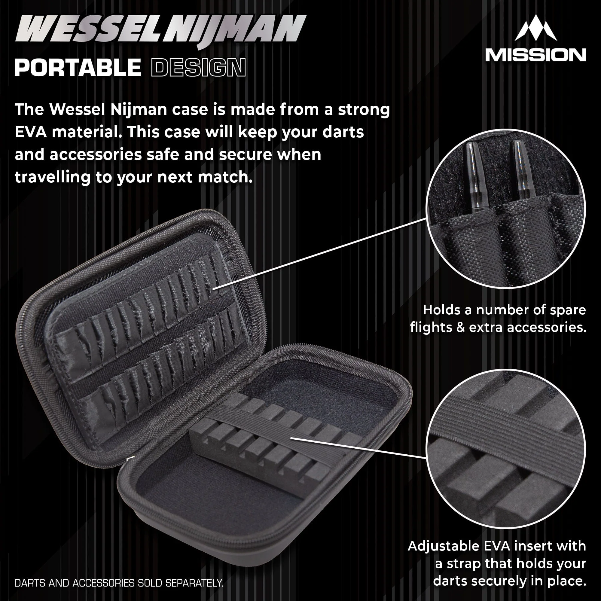 Mission Darts Players- EVA Dart Case - Wessel Nijman - Image 3