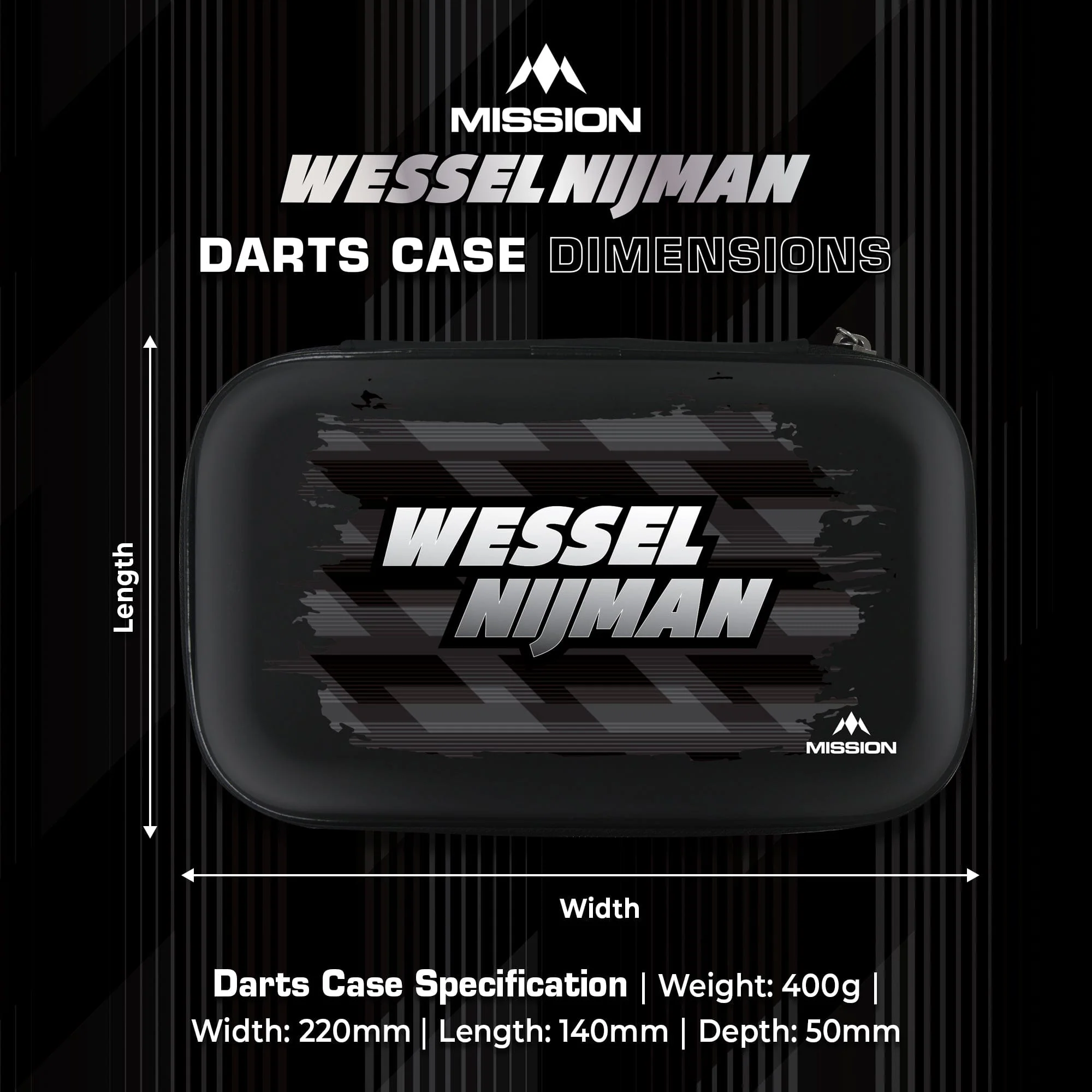 Mission Darts Players- EVA Dart Case - Wessel Nijman - Image 5