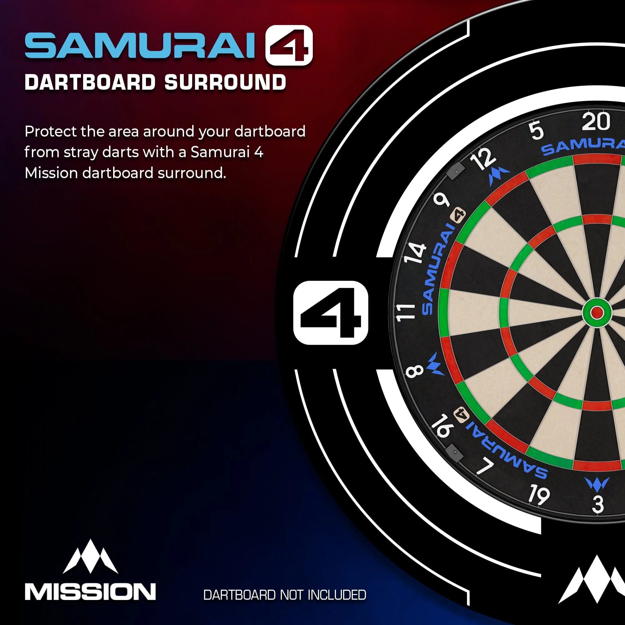 Mission Darts Samurai 4  Surround - White Edition - Image 3