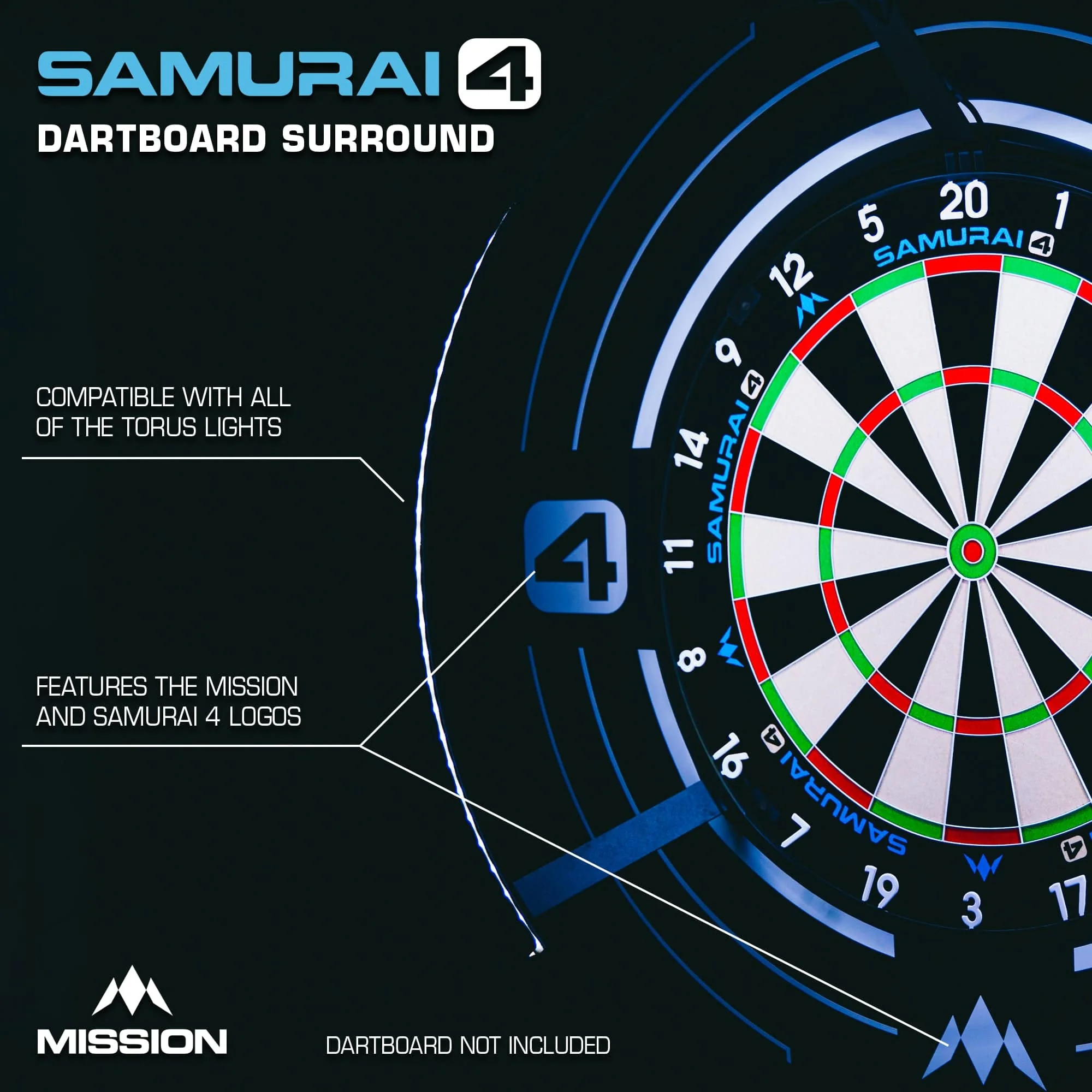 Mission Darts Samurai 4  Surround - White Edition - Image 4