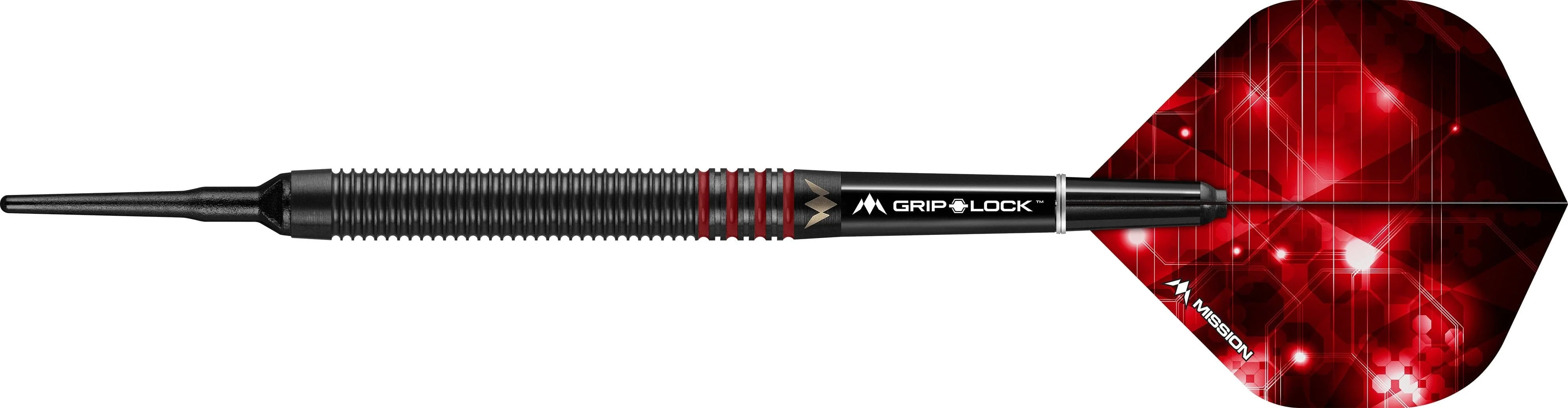 *Mission Deep Impact Darts - Soft Tip - Black - M3 - Red - Image 2
