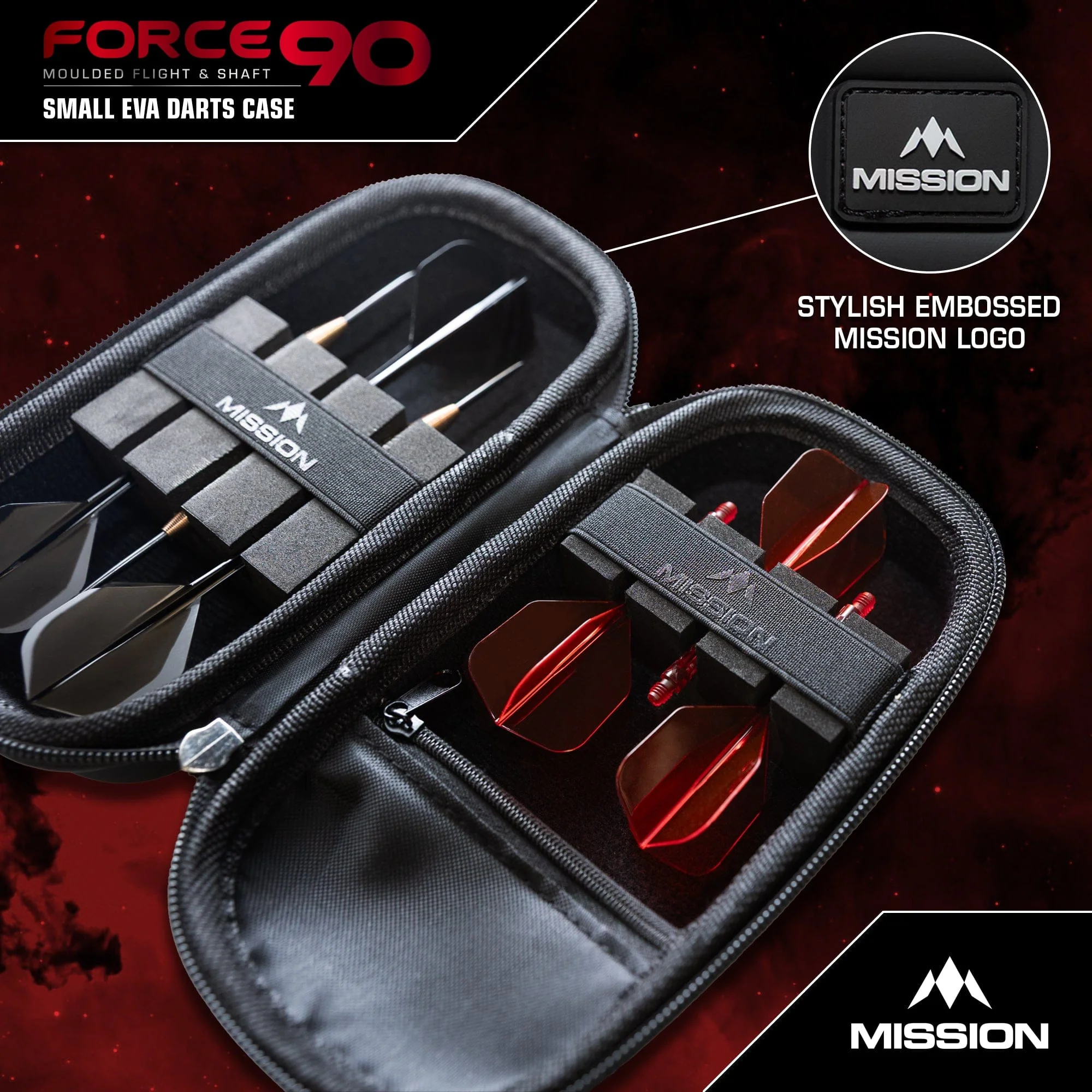 Mission Force 90 Dart Case - EVA Moulded Wallet - Slim - Image 6