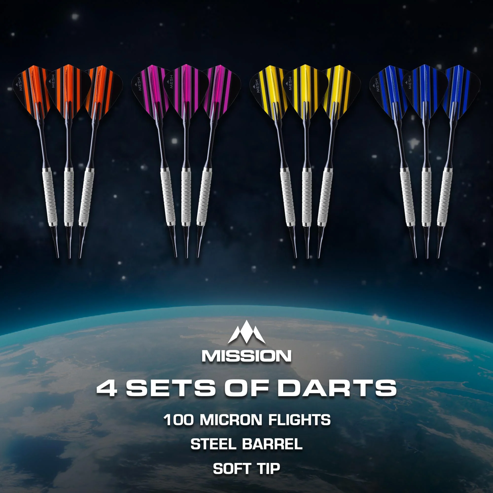 Mission G220 Electronic Dartboard - Professional Soft Tip - upto 16 players - 28 Games - inc 4 Sets of Darts - Image 5