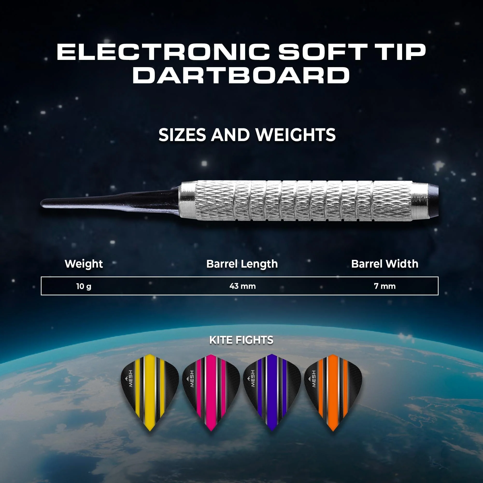 Mission G220 Electronic Dartboard - Professional Soft Tip - upto 16 players - 28 Games - inc 4 Sets of Darts - Image 6