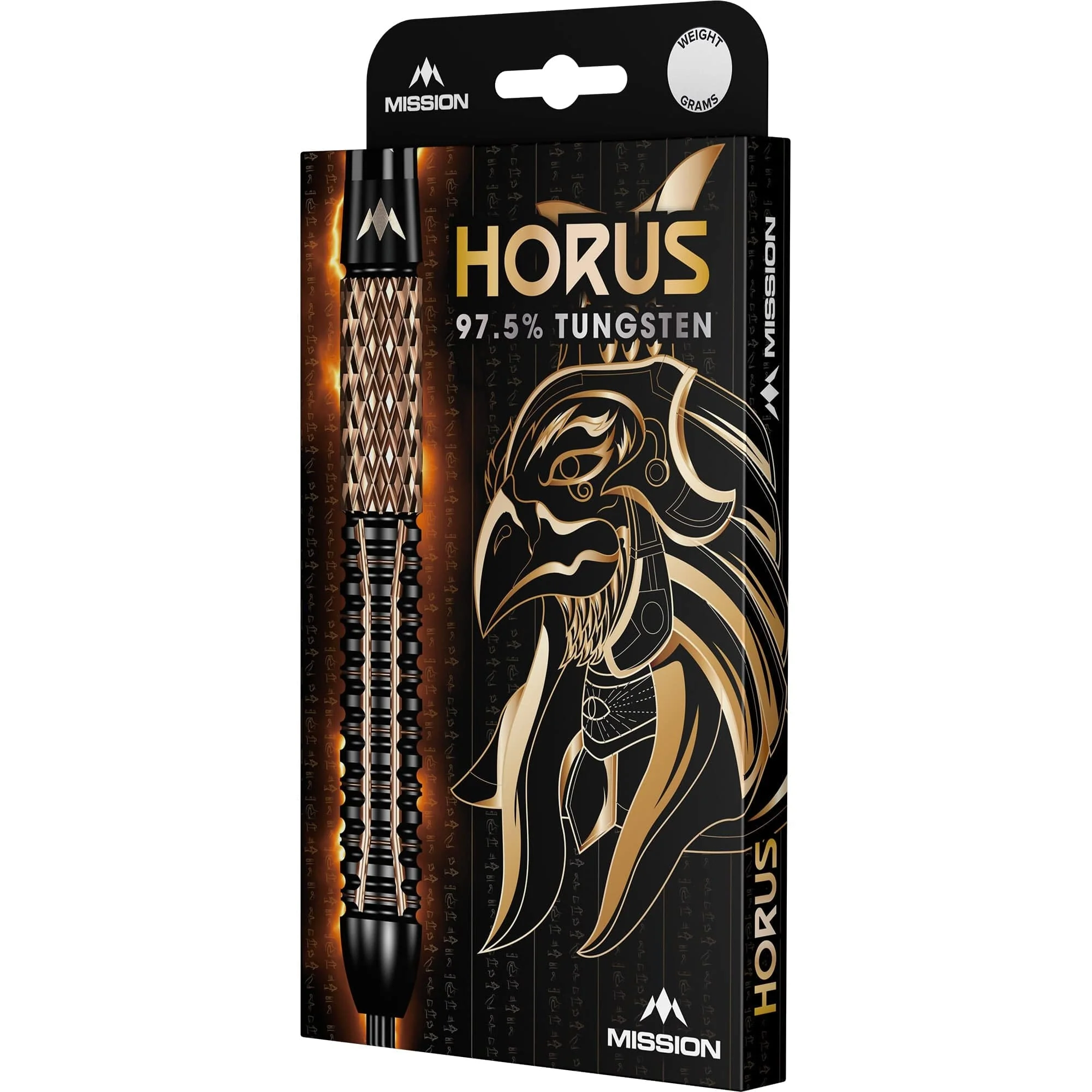 Mission Horus Darts - Steel Tip - 97.5% Tungsten - Black & Bronze Electro - Image 3