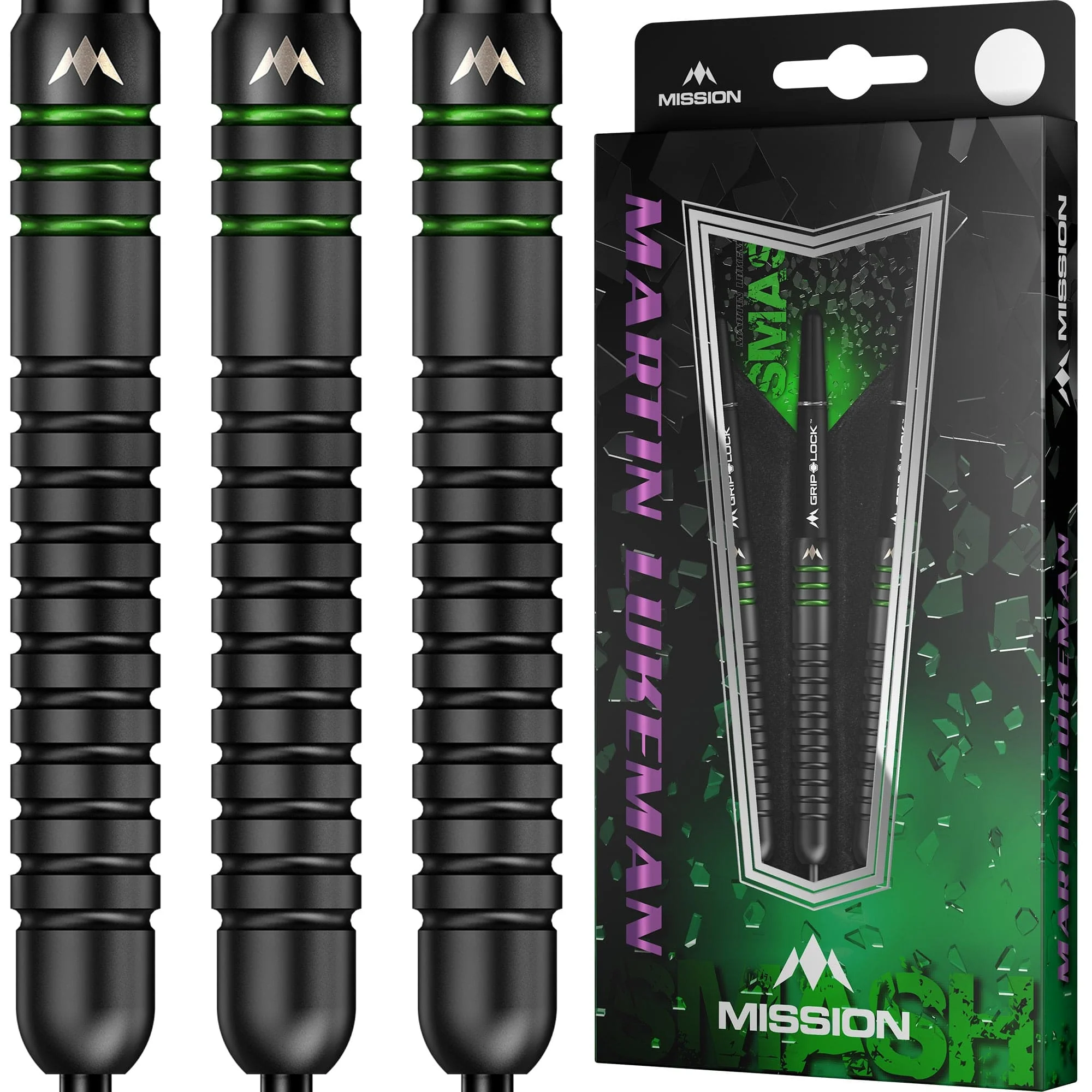 Mission Martin Lukeman Darts - Steel Tip - 90% - Smash - Black Titanium - Image 3