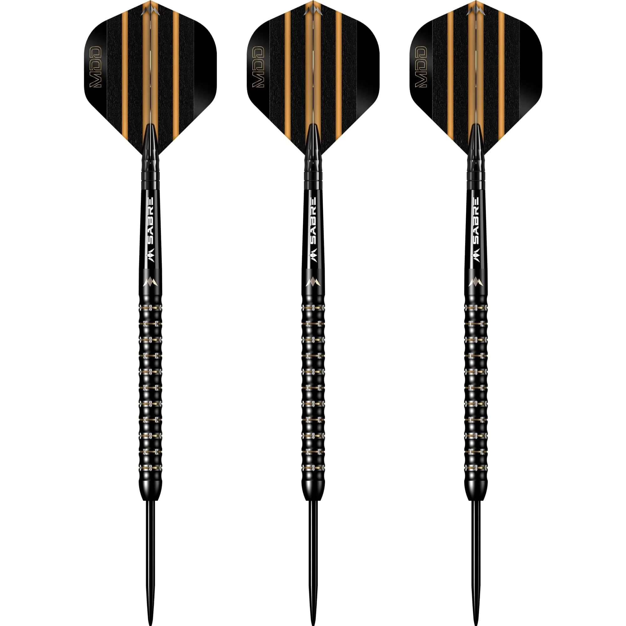 Mission Mike De Decker Darts - Steel Tip - 95% Tungsten - Black & Gold PVD - Image 2