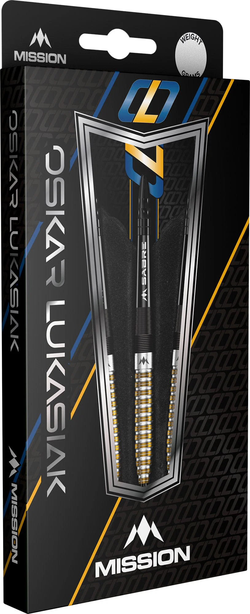 Mission Oskar Lukasiak Darts - Steel Tip - 95% Tungsten - Black & Gold PVD - Image 3