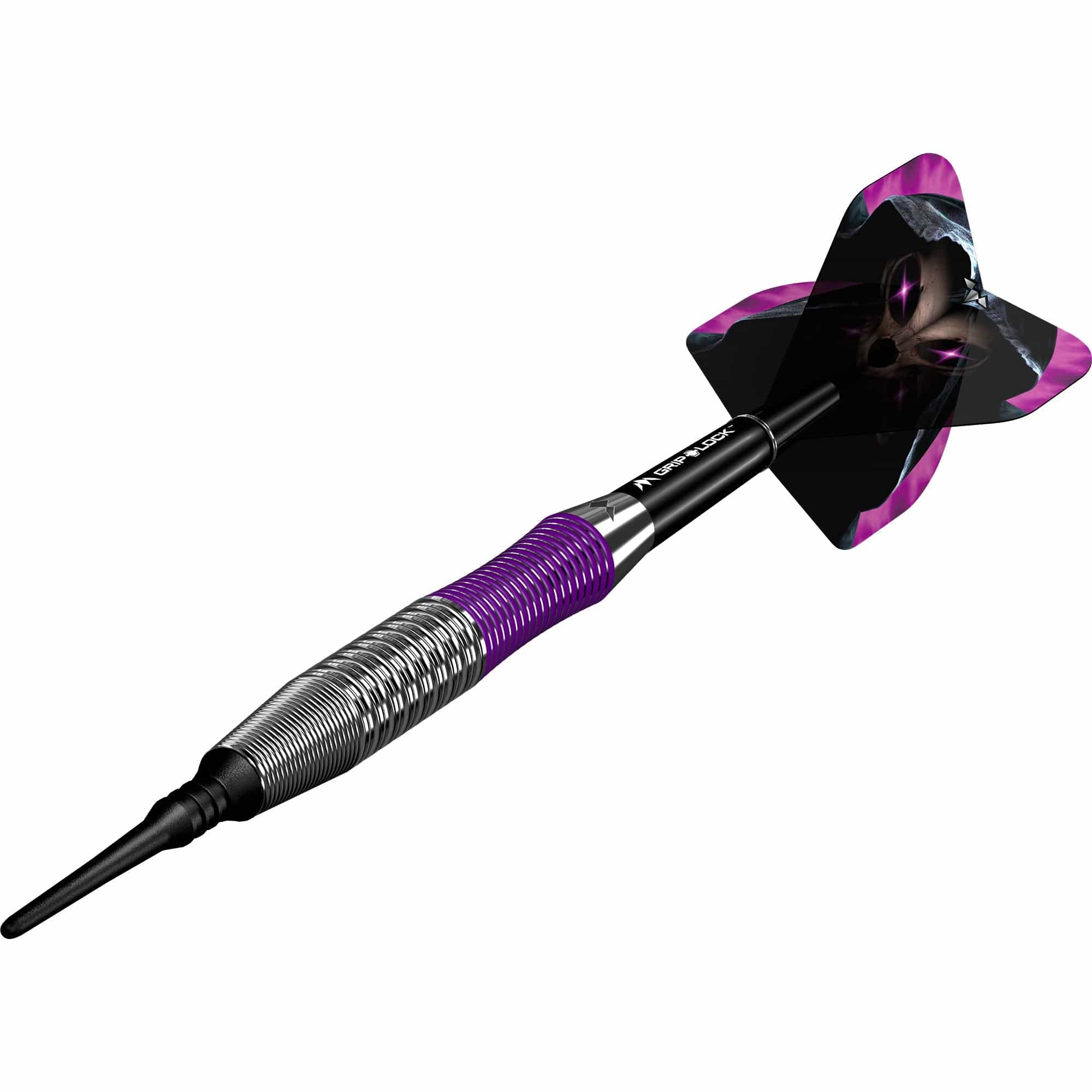 Mission Phantom Darts - Soft Tip - Brass - Silver & Purple Coated - Image 5