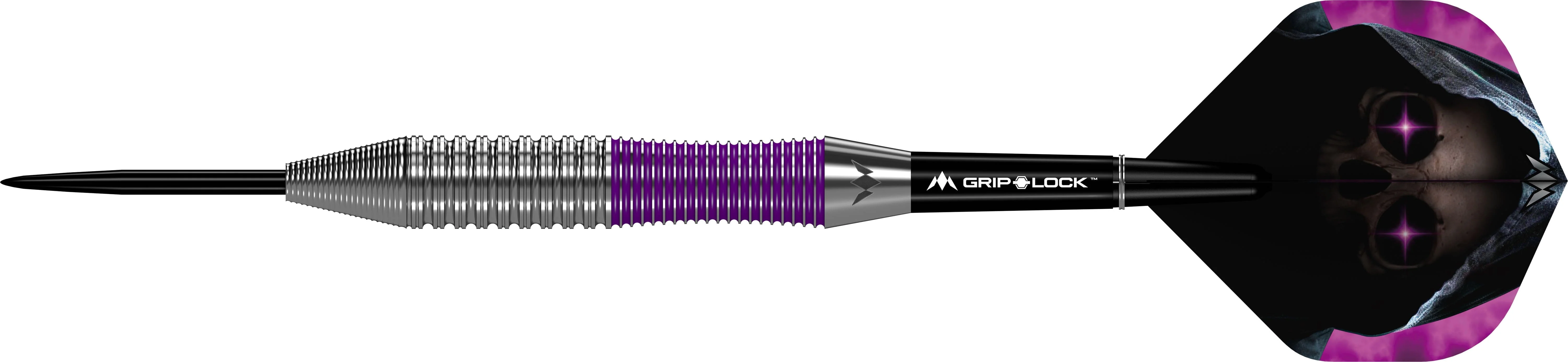 Mission Phantom Darts - Steel Tip - Brass - Silver & Purple Coated - Image 4