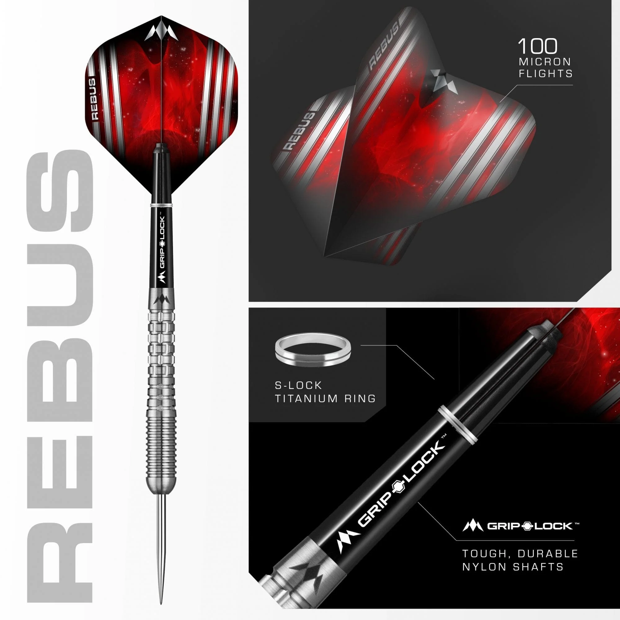 *Mission Rebus Darts - Steel Tip - M2 - Front Ring Grip - Image 3