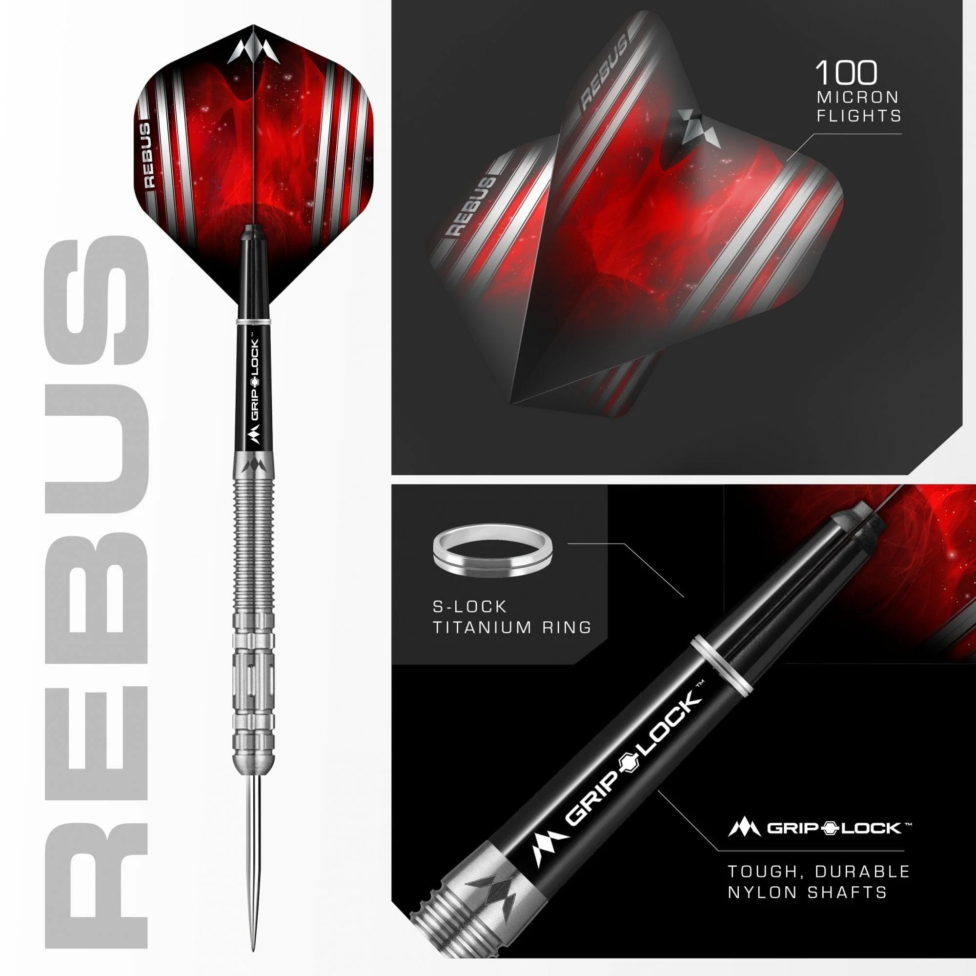 *Mission Rebus Darts - Steel Tip - M4 - Rear Ring Grip - Image 3
