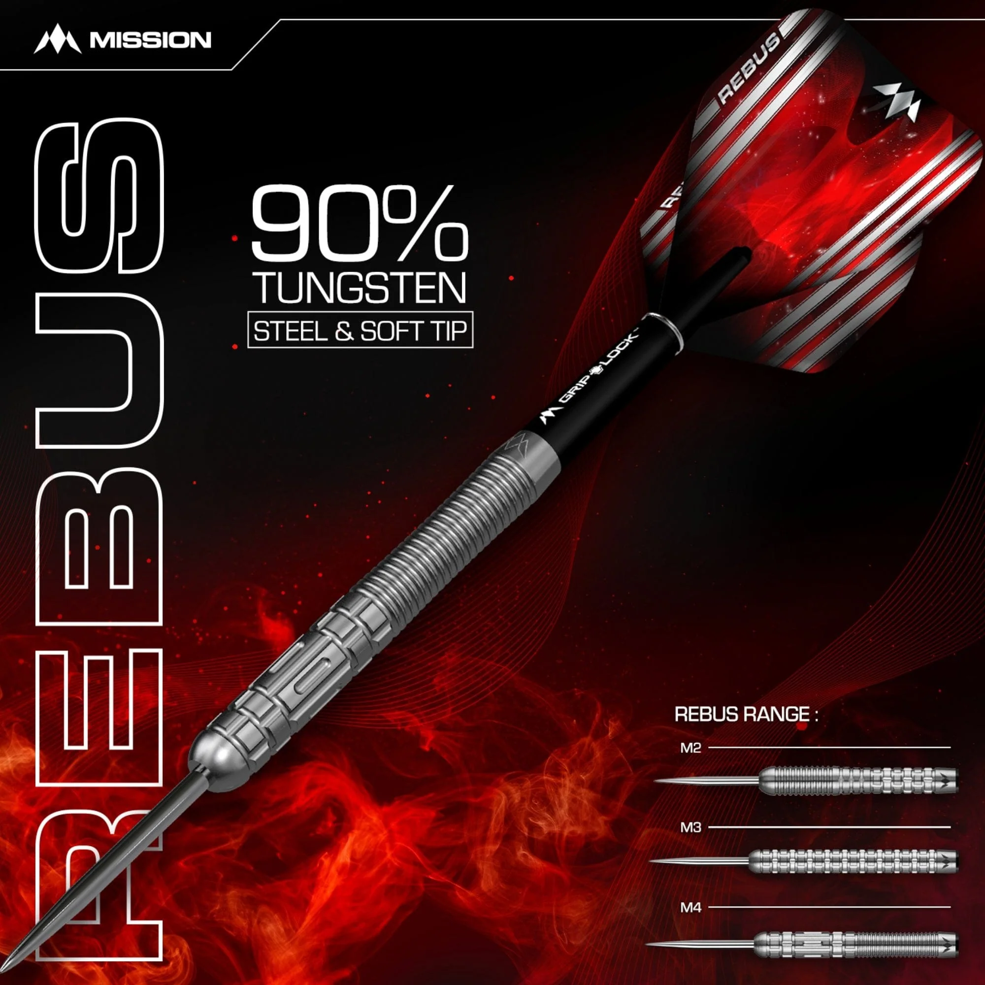 *Mission Rebus Darts - Steel Tip - M4 - Rear Ring Grip - Image 6