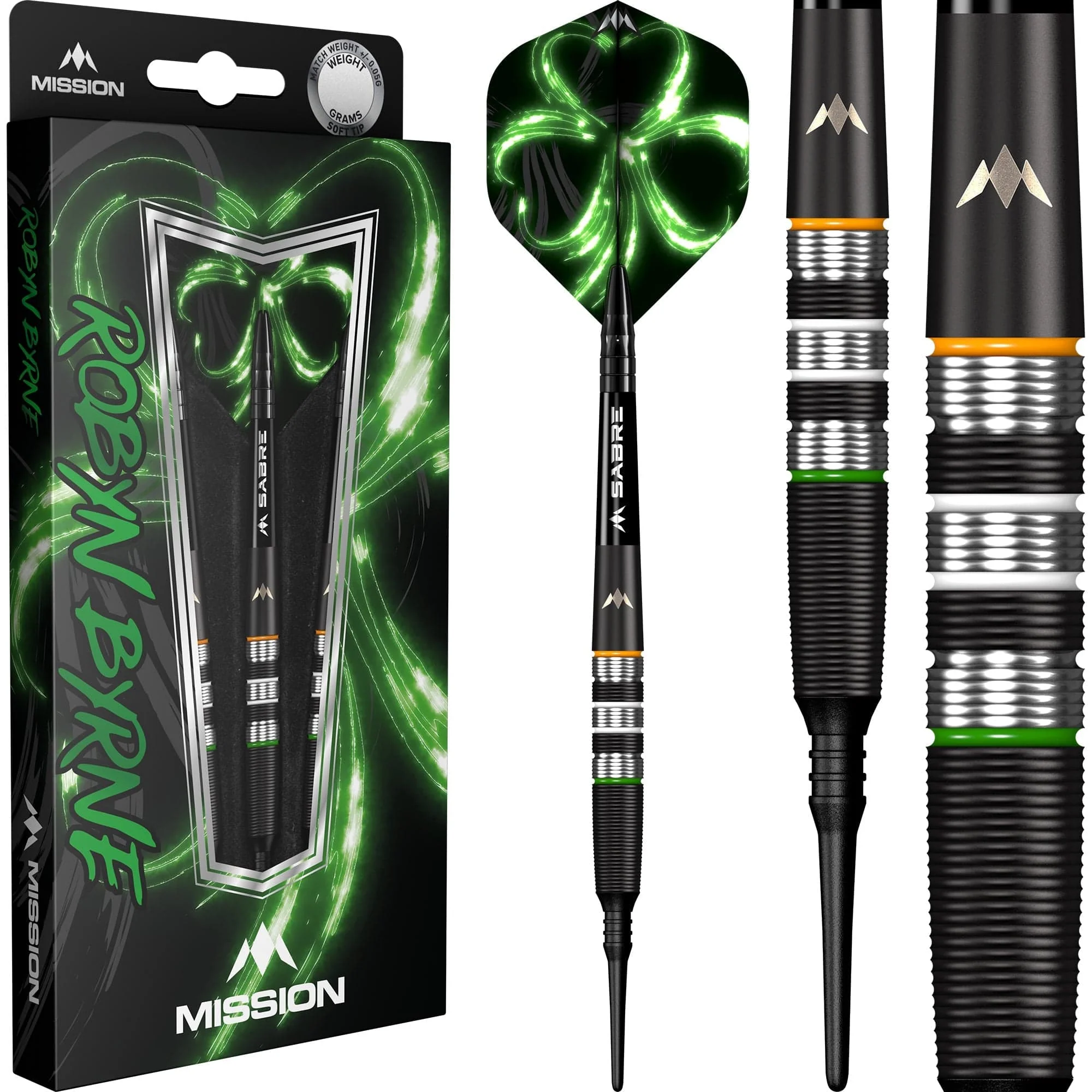 Mission Robyn Byrne Darts - Soft Tip - 90% - Black Titanium - Image 2