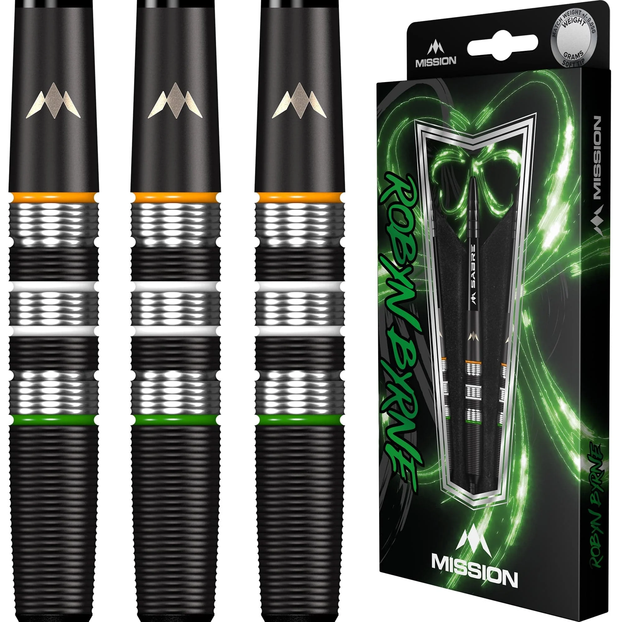 Mission Robyn Byrne Darts - Soft Tip - 90% - Black Titanium - Image 3