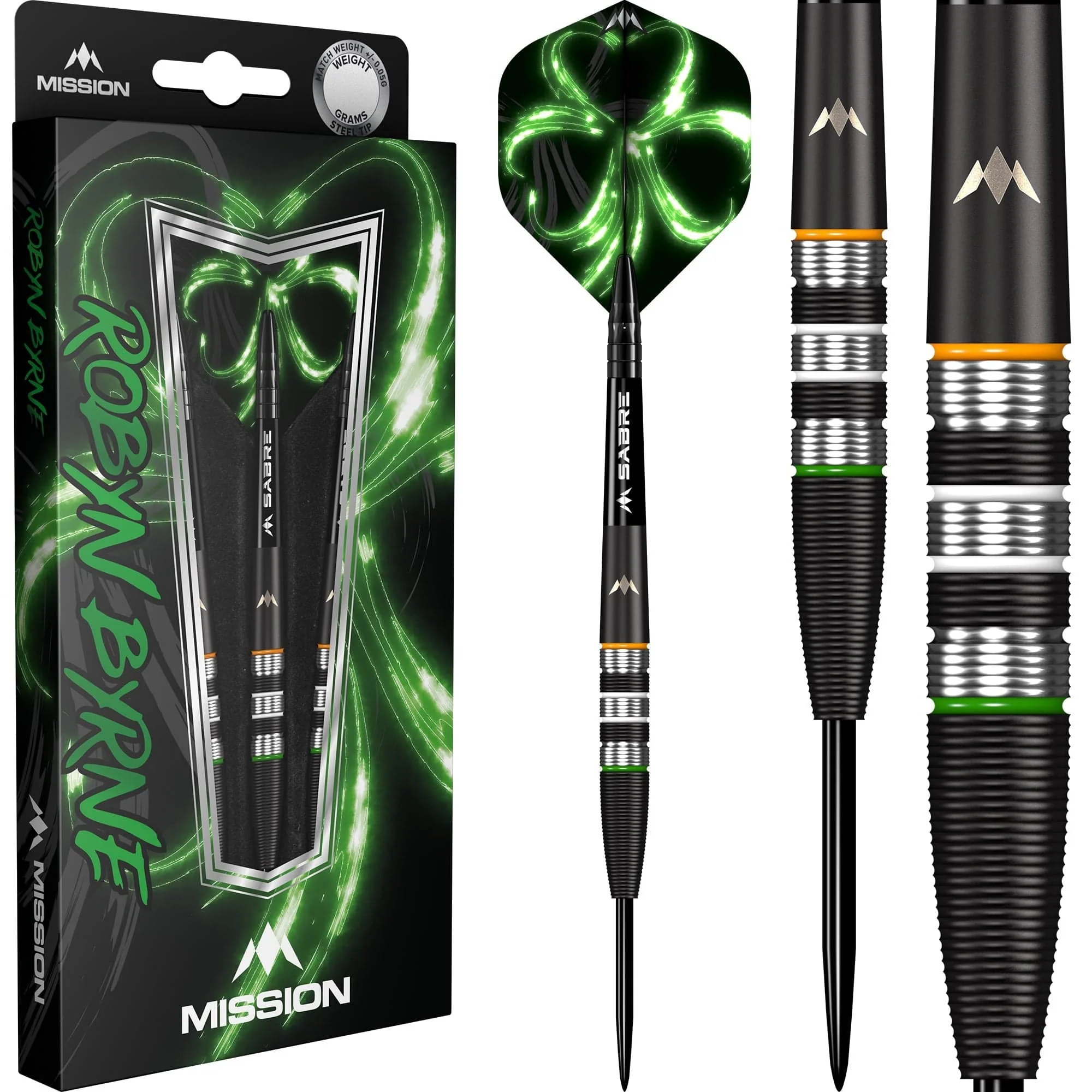 Mission Robyn Byrne Darts - Steel Tip - 90% - Black Titanium - Image 2
