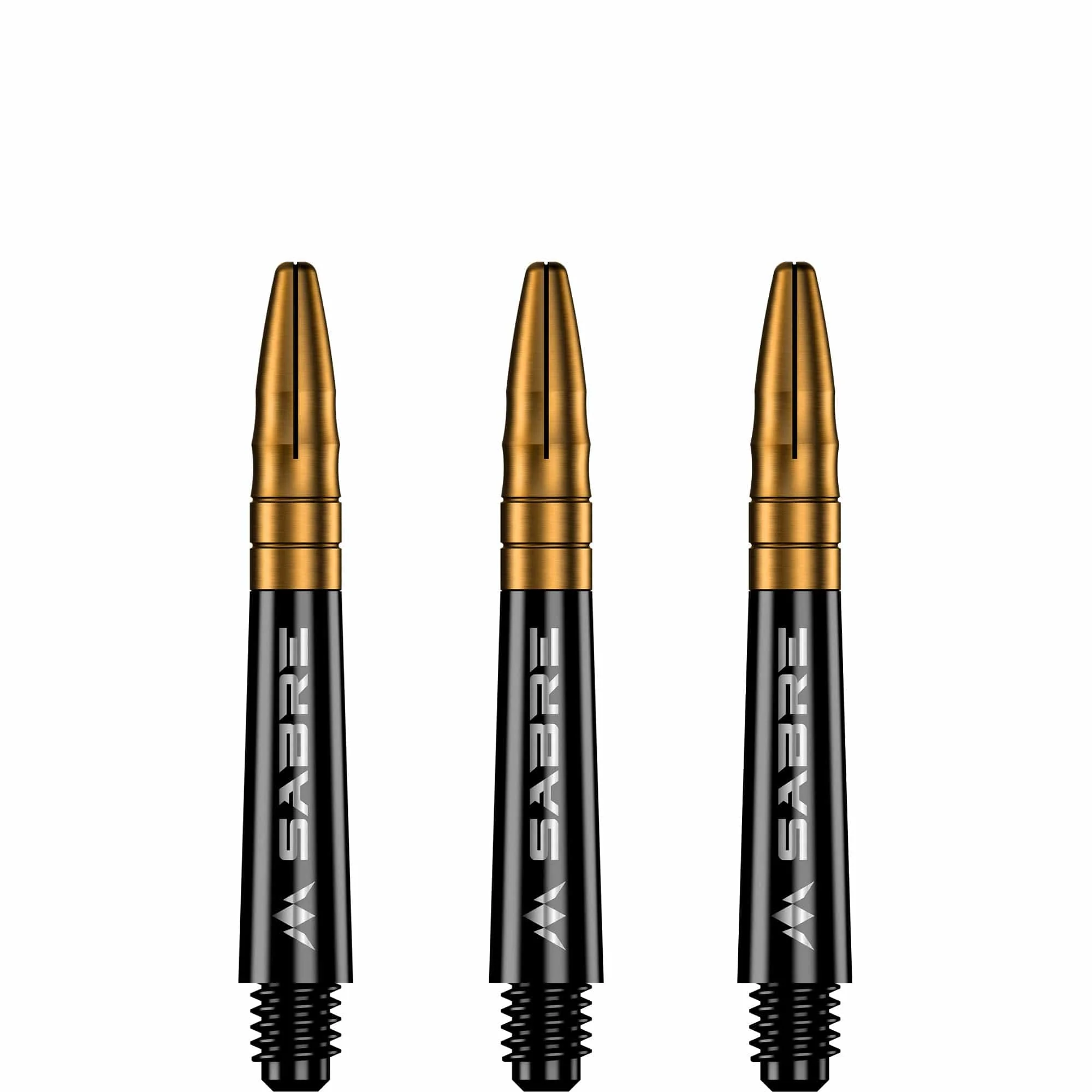 *Mission Sabre Shafts - Polycarbonate Dart Stems - Black - Gold Top - Image 5